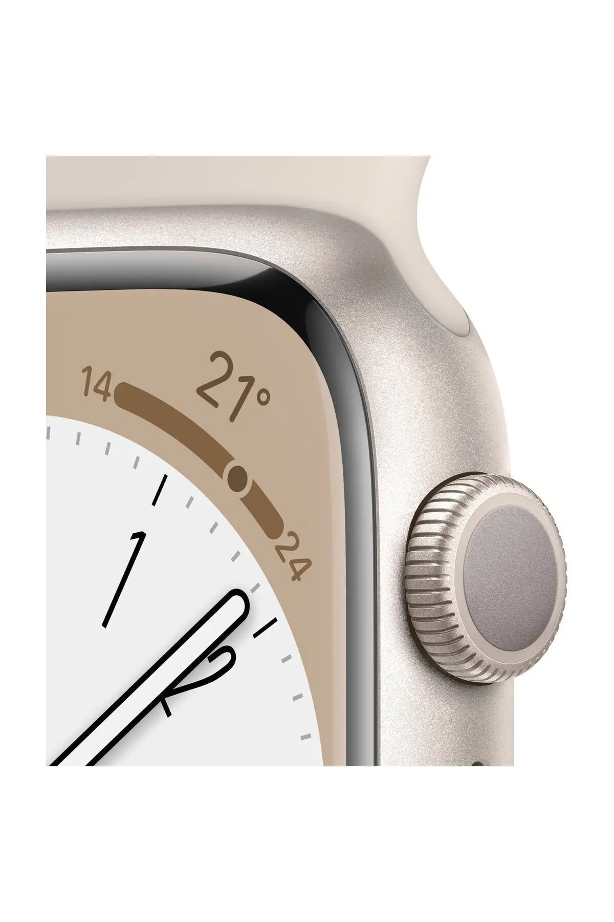 Watch Series 8 45mm GPS Yıldız Işığı Alüminyum Kasa ve Spor Kordon (Apple Türkiye Garantili)