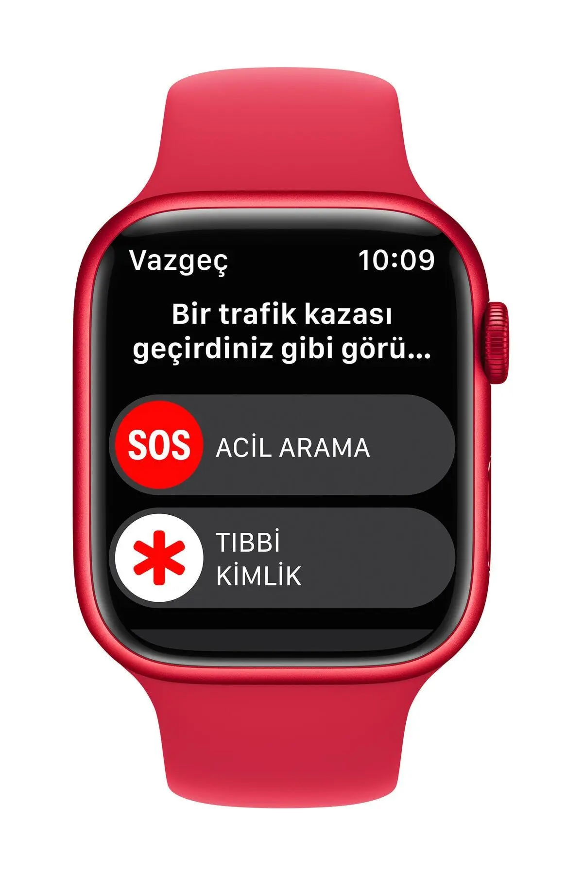 Watch Series 8 45mm GPS Kırmızı Alüminyum Kasa ve Spor Kordon - Regular (Apple Türkiye Garantili)