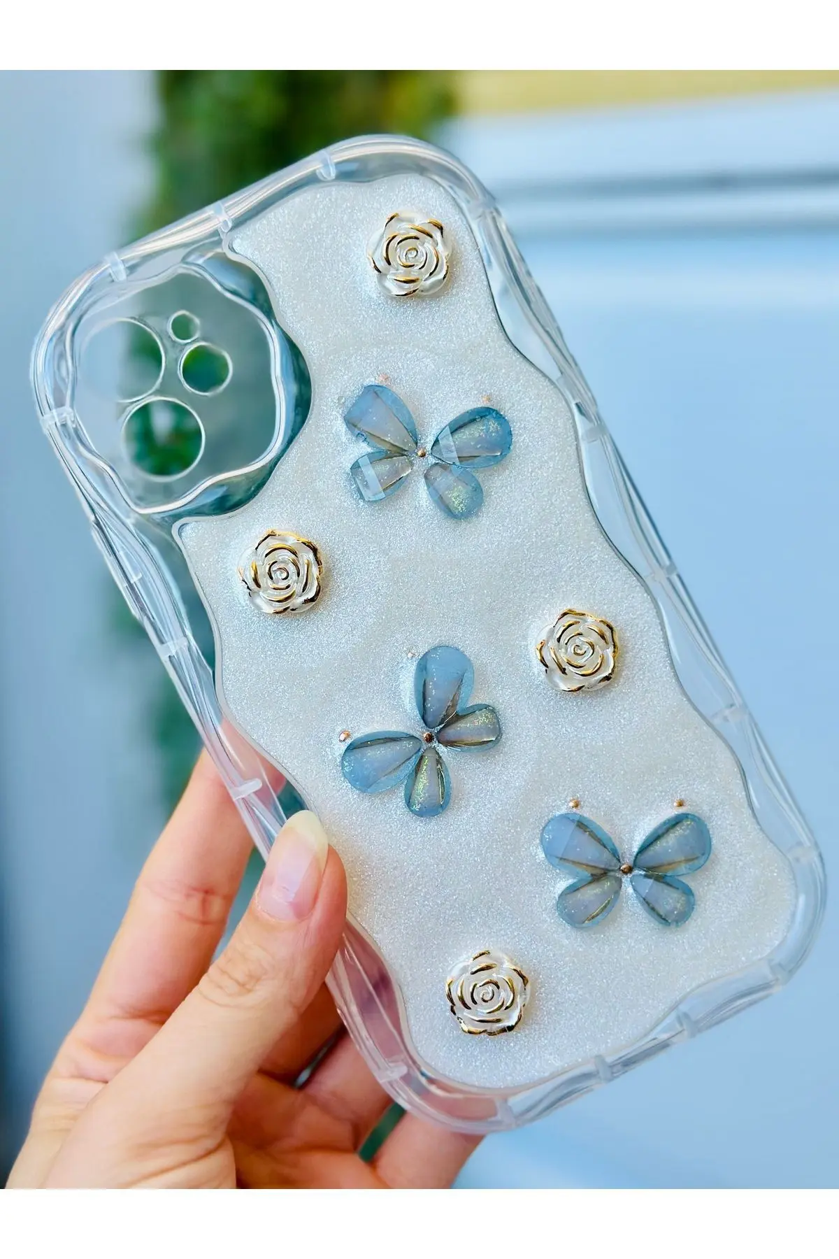 Iphone 11 Uyumlu 3d Oyuncak Kelebek Tasarımlı Yumuşak Silikon Kılıf