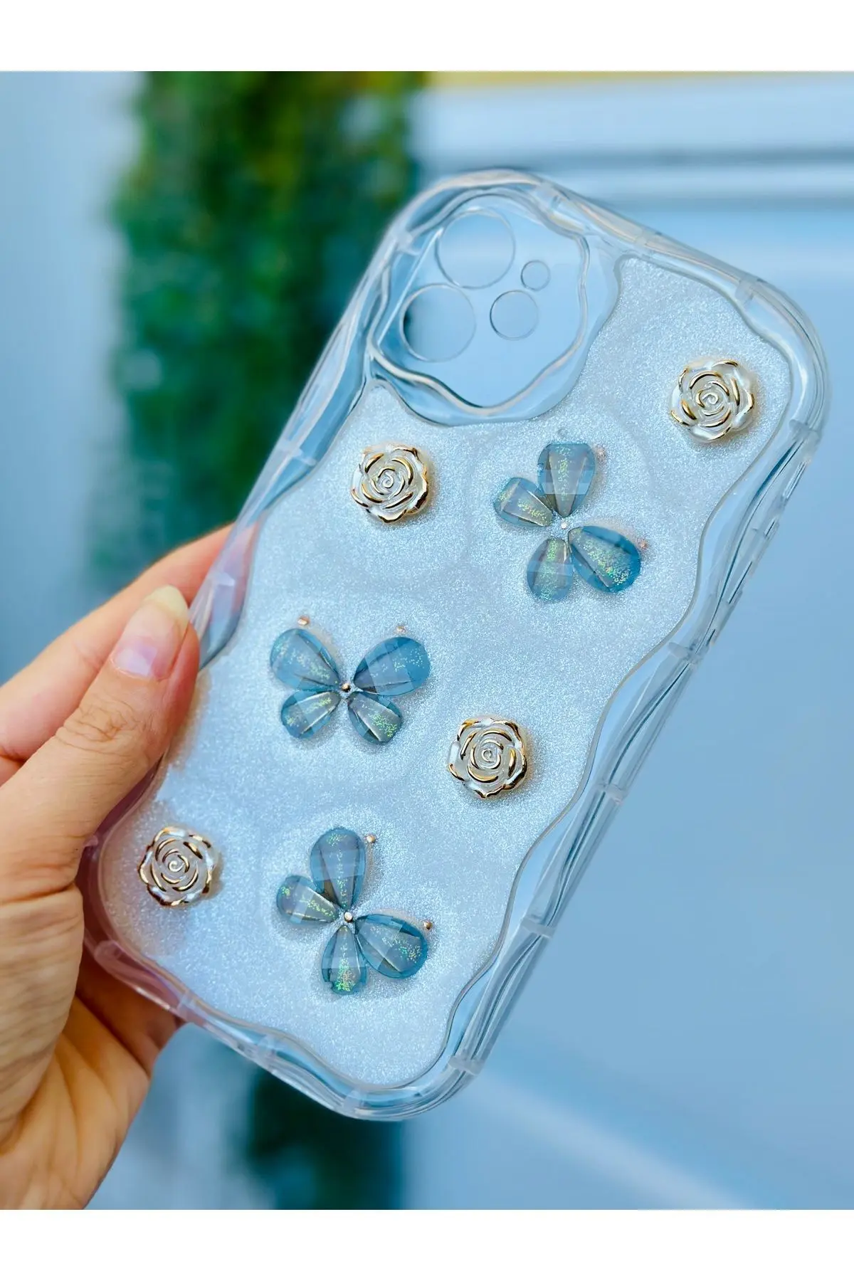 Iphone 11 Uyumlu 3d Oyuncak Kelebek Tasarımlı Yumuşak Silikon Kılıf