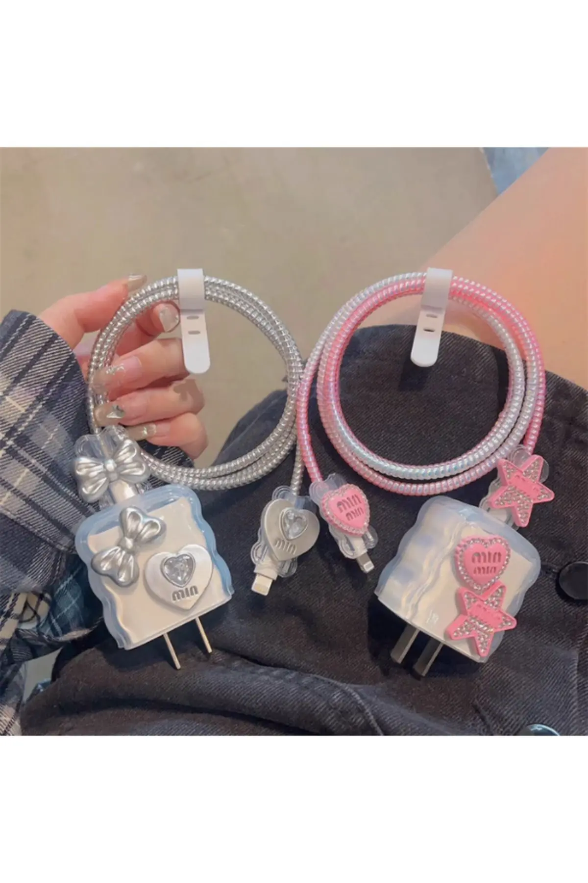 18W/20W Uyumlu Şarj Kılıfı, Şarj Kablosu Örme Aparatı, Kablo Koruyucu Aparatı, Toparlayıcı