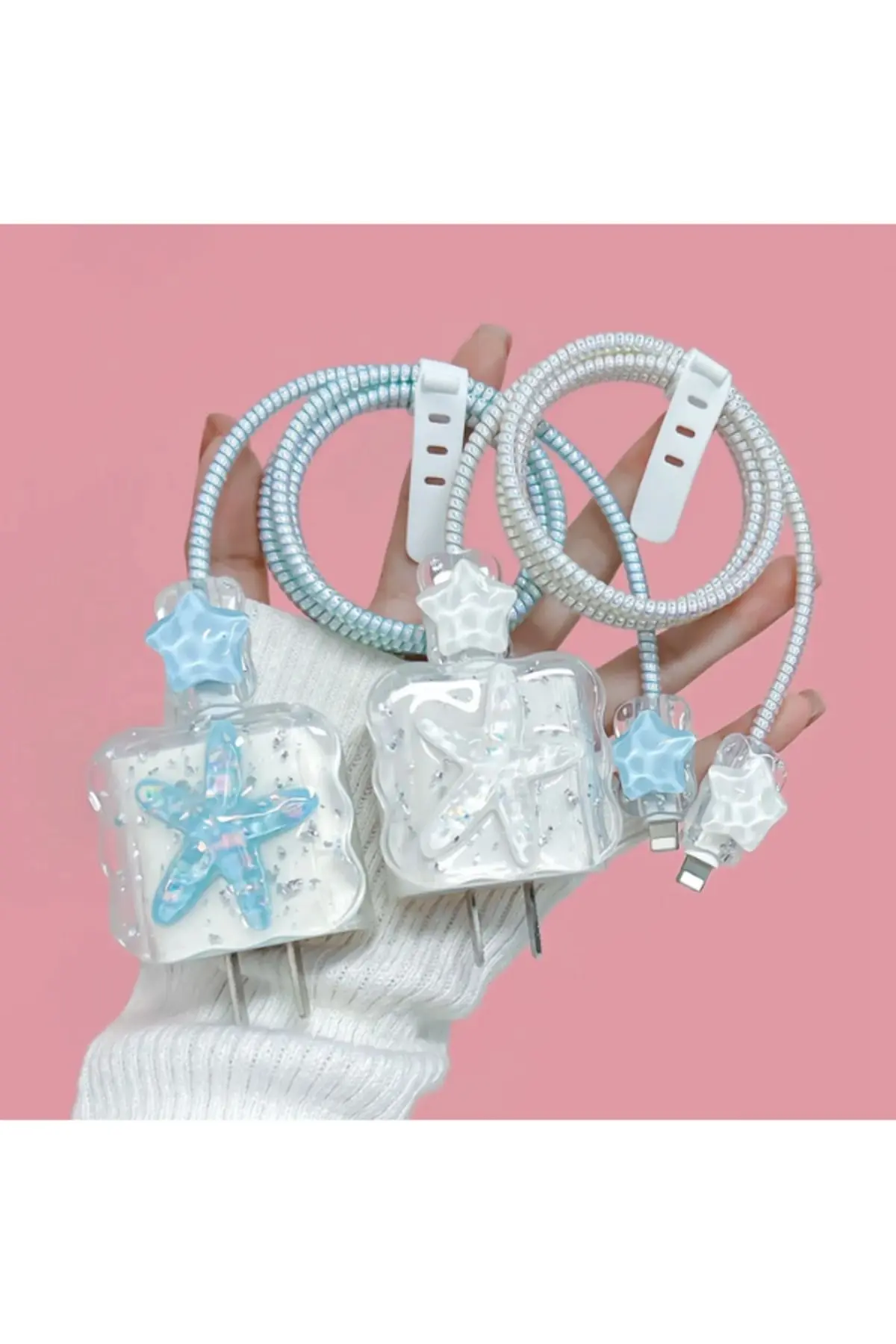 18W/20W Uyumlu Şarj Kılıfı, Şarj Kablosu Örme Aparatı, Kablo Koruyucu Aparatı, Toparlayıcı