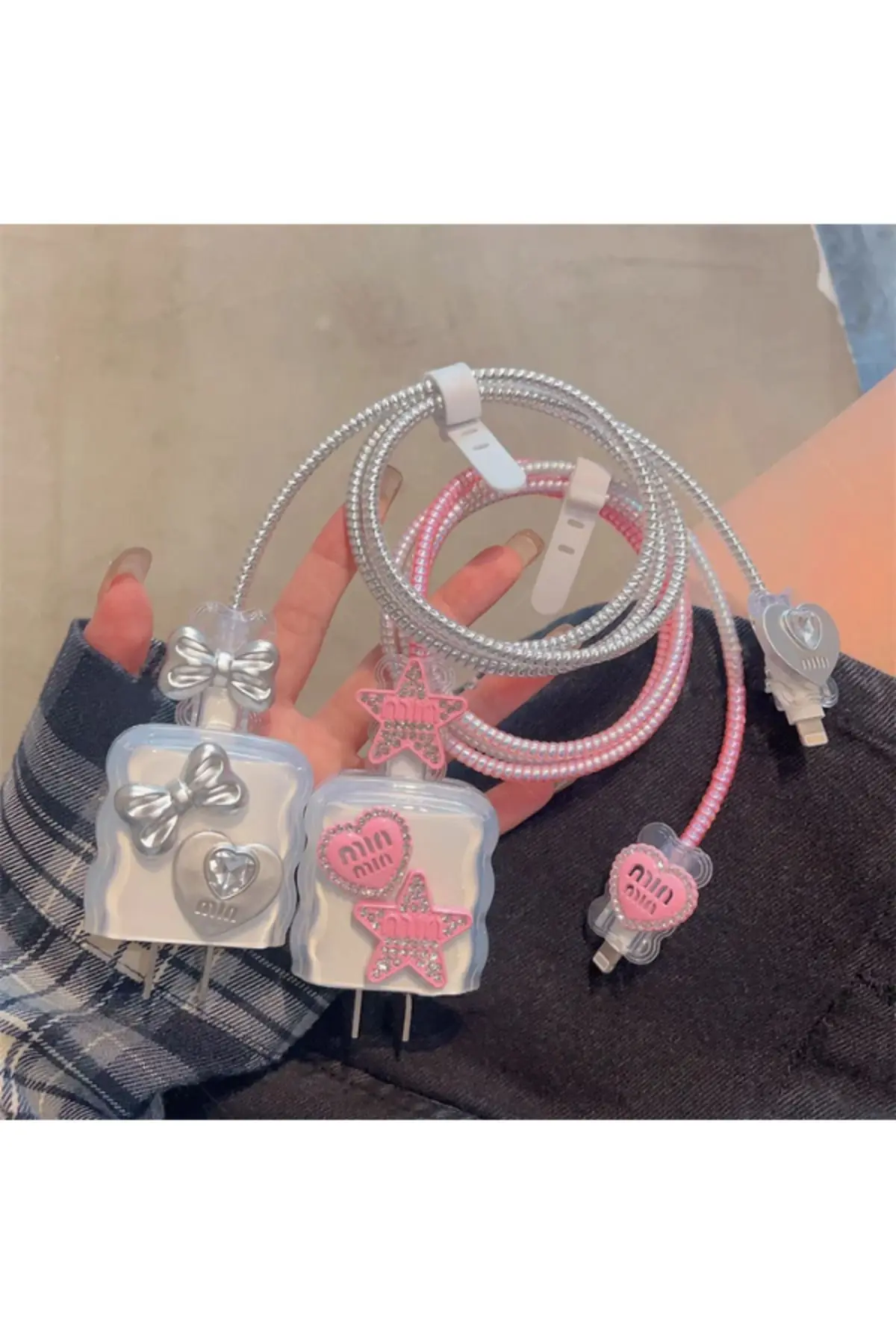 18W/20W Uyumlu Şarj Kılıfı, Şarj Kablosu Örme Aparatı, Kablo Koruyucu Aparatı, Toparlayıcı