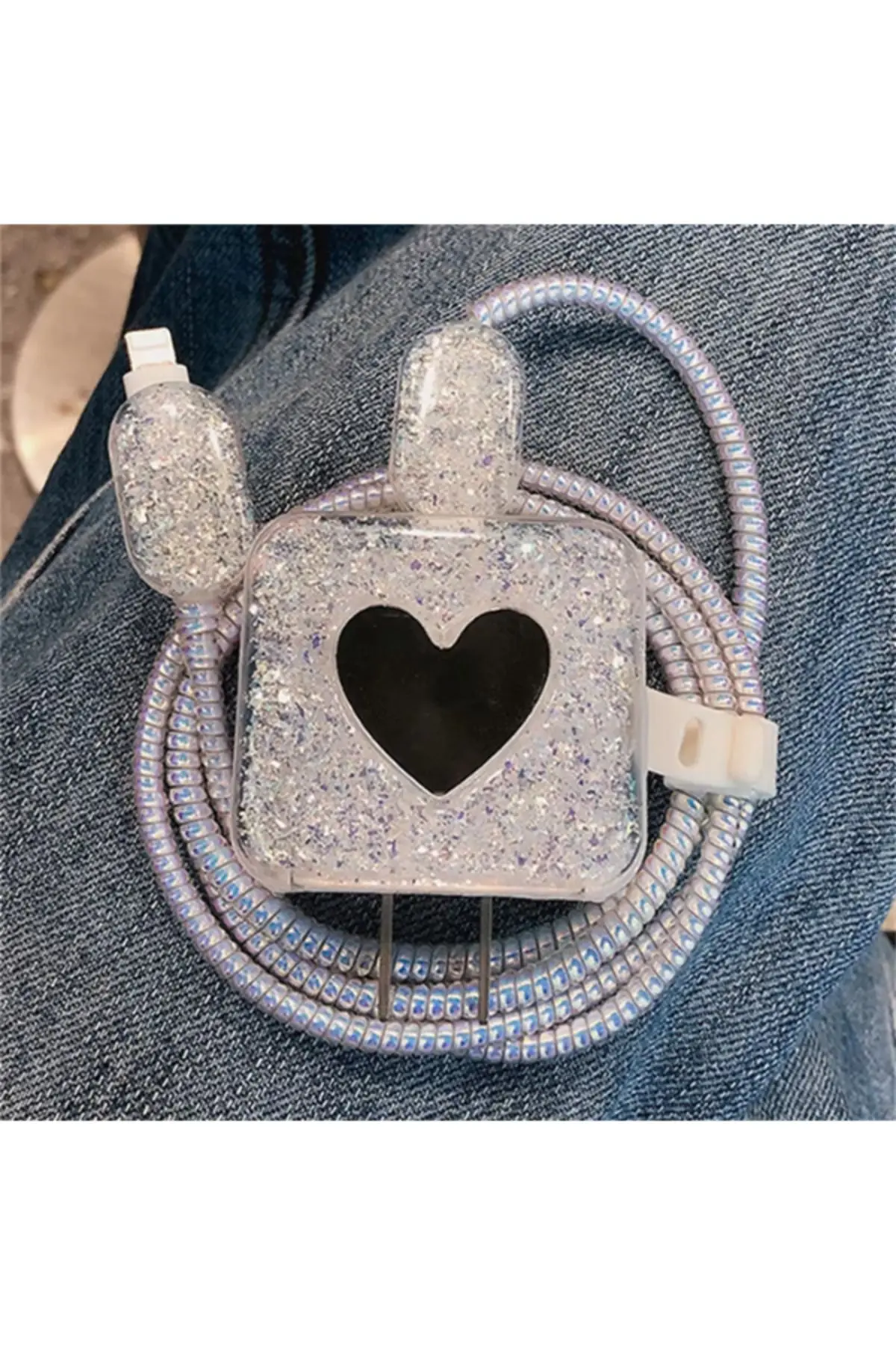 18W/20W Uyumlu Şarj Kılıfı, Şarj Kablosu Örme Aparatı, Kablo Koruyucu Aparatı, Toparlayıcı