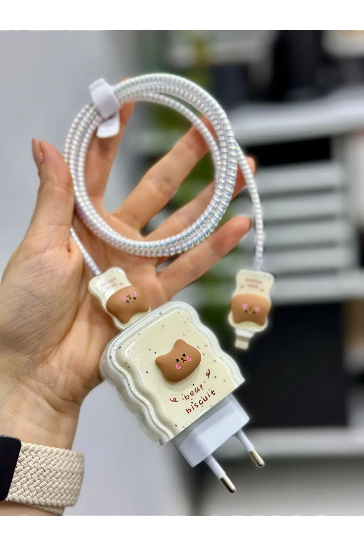 iPhone 18/20 W Şarj Cihazı Uyumlu 5 Parça Şarj Koruma Seti