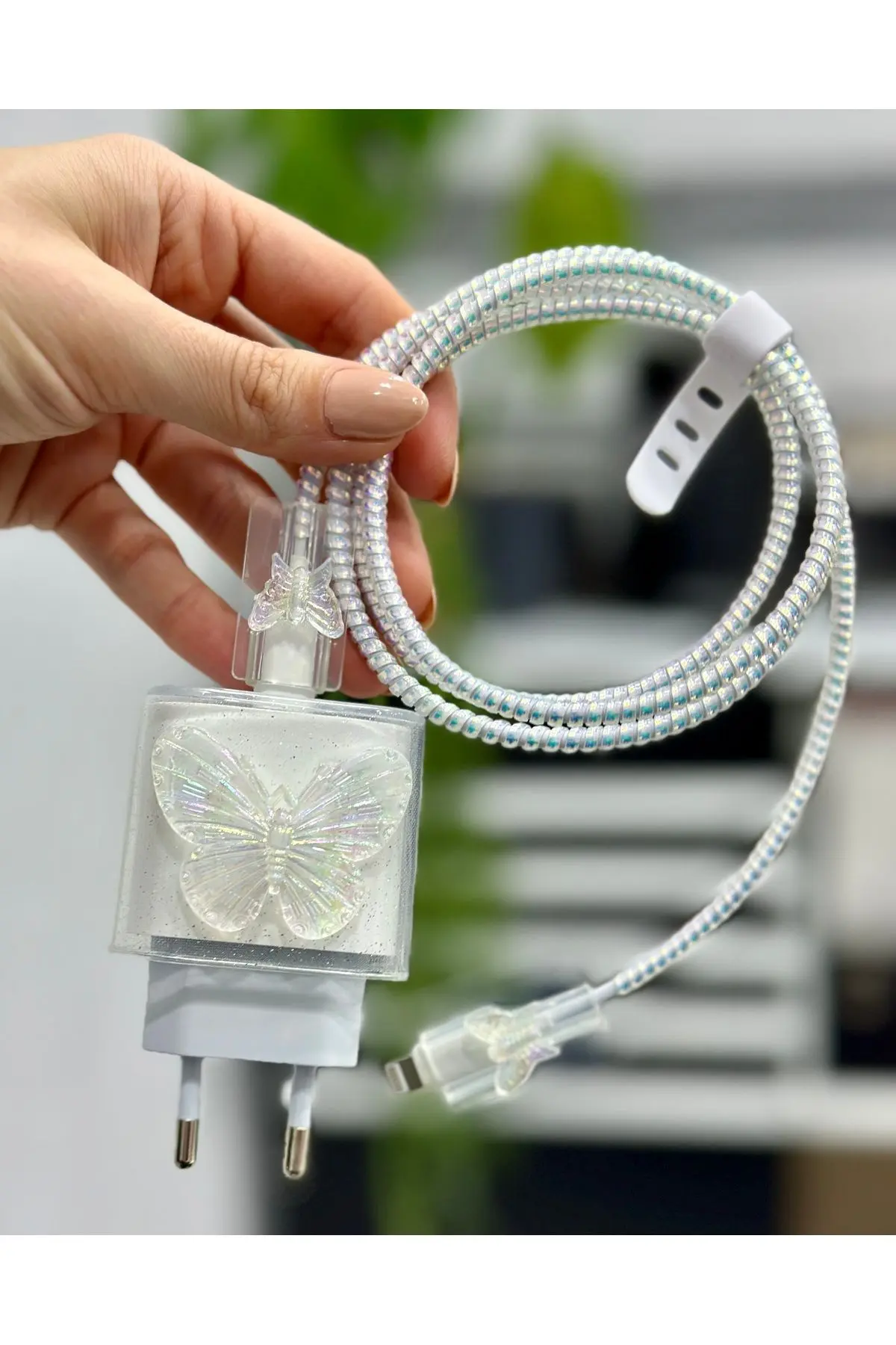 Go Aksesuar iPhone 18/20 W Şarj Cihazı Uyumlu 5 Parça Şarj Koruma Seti