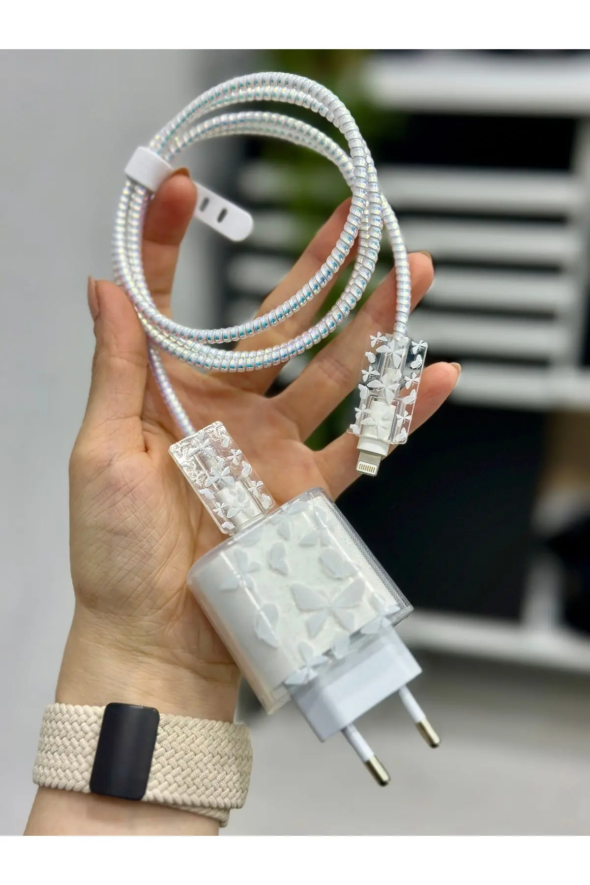 iPhone 18/20 W Şarj Cihazı Uyumlu 5 Parça Şarj Koruma Seti