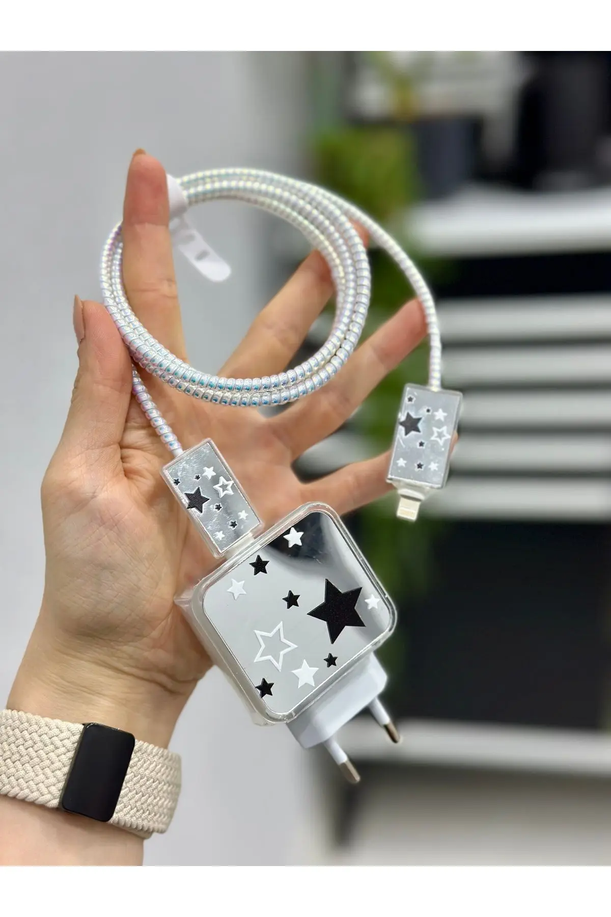 iPhone 18/20 W Şarj Cihazı Uyumlu 5 Parça Şarj Koruma Seti