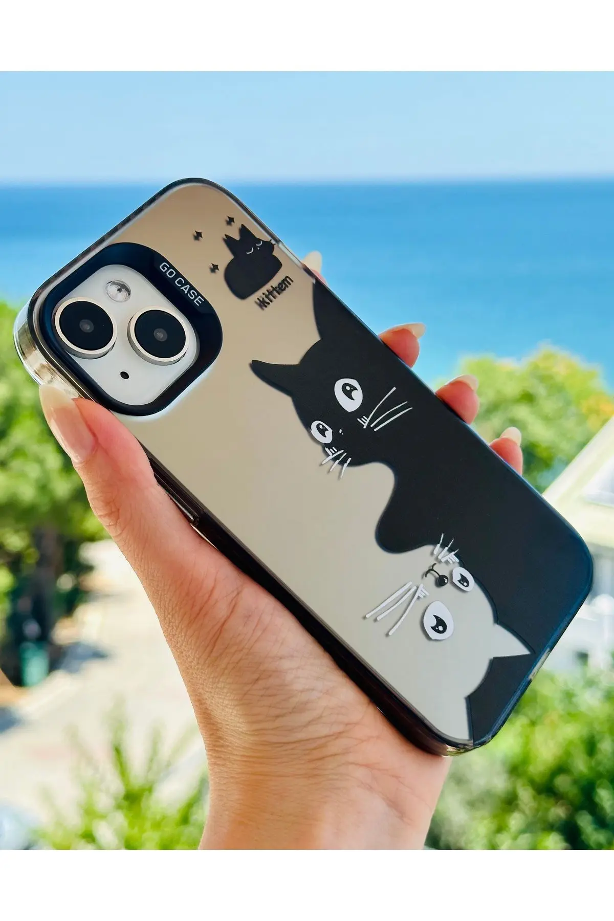 Iphone 13 - 14 VE 15 Uyumlu Parmak İzi Bırakmaz Baskı Desenli Metalik ELECTRO Silikon Kılıf