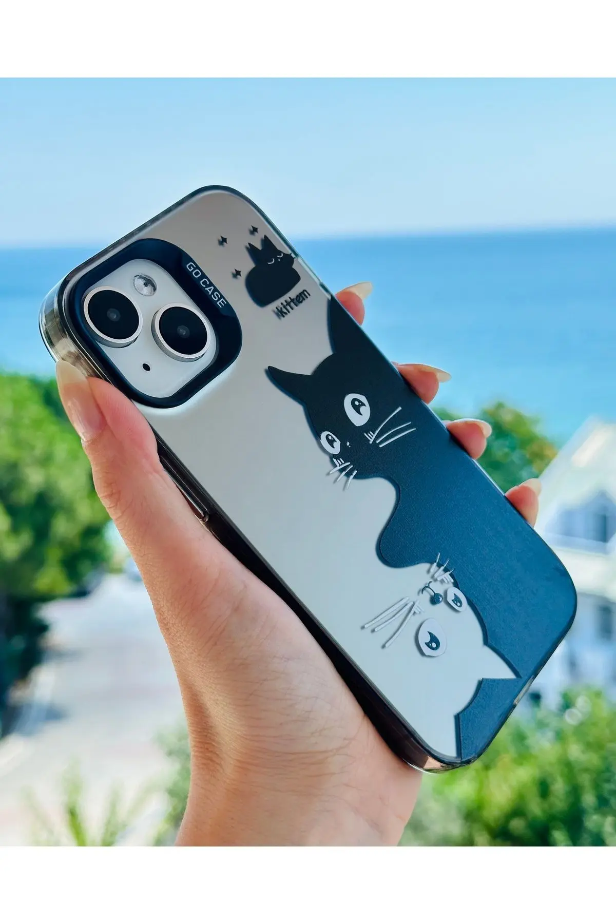Iphone 13 - 14 VE 15 Uyumlu Parmak İzi Bırakmaz Baskı Desenli Metalik ELECTRO Silikon Kılıf