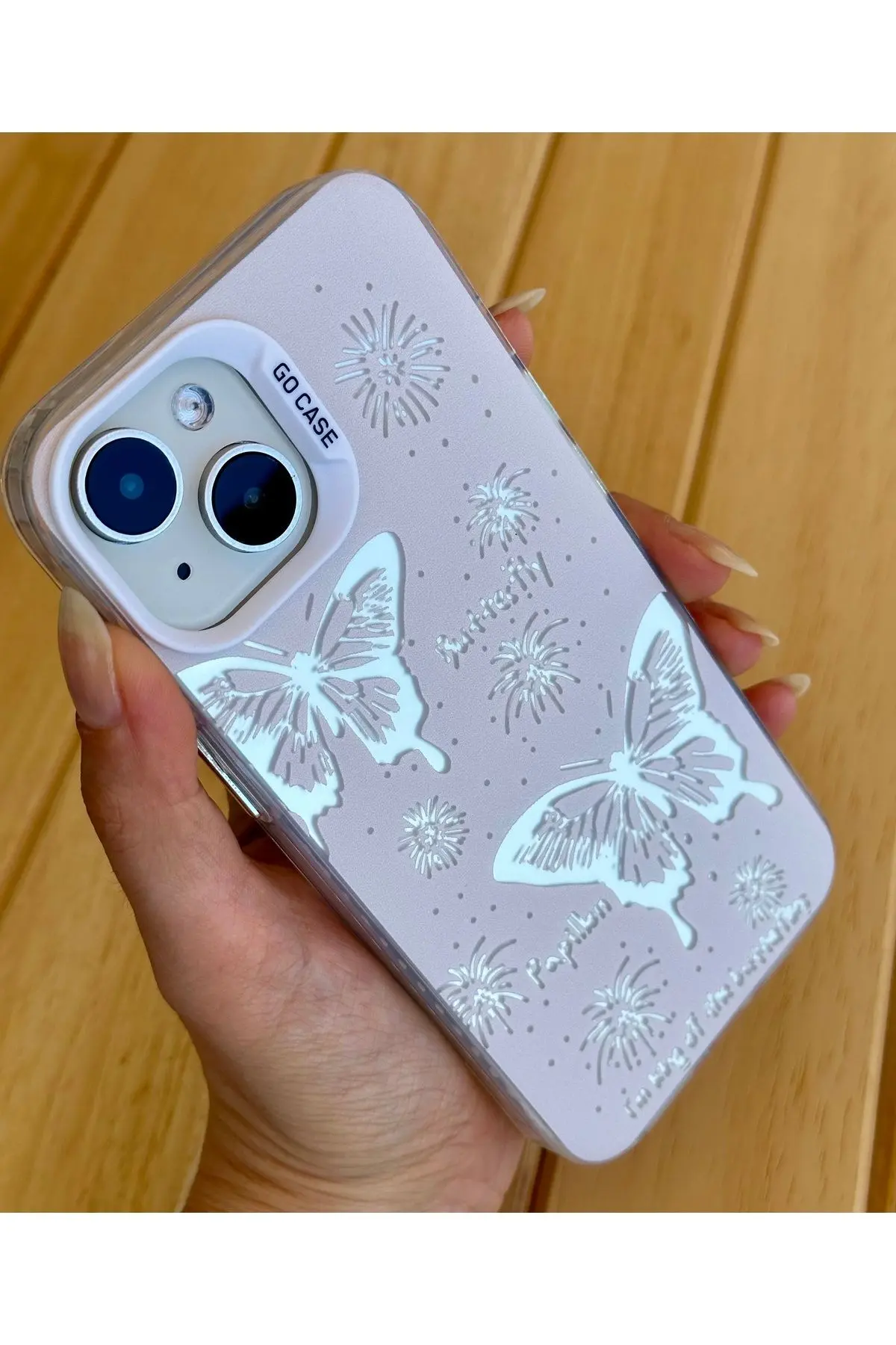 Iphone 13 - 14 VE 15 Uyumlu Parmak İzi Bırakmaz Baskı Desenli Metalik ELECTRO Silikon Kılıf