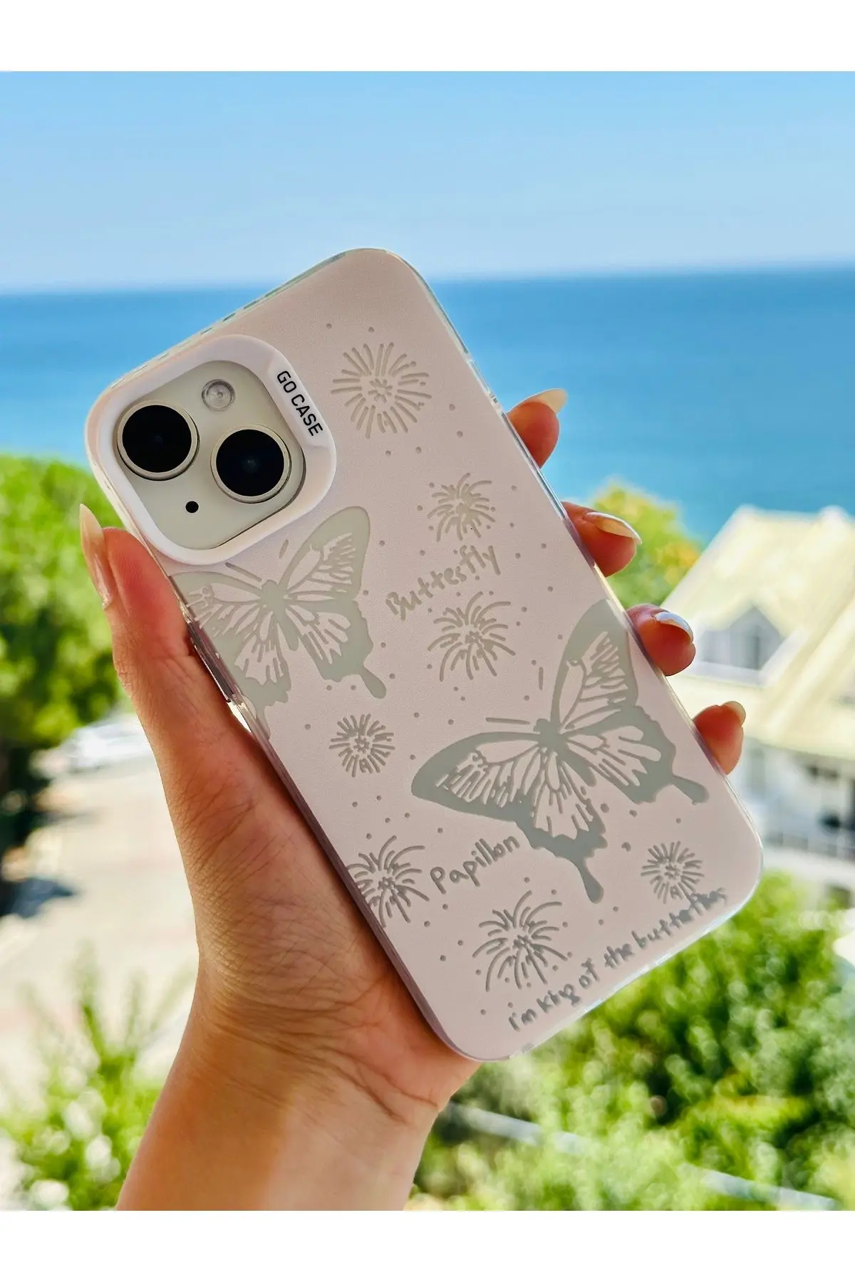 Iphone 13 - 14 VE 15 Uyumlu Parmak İzi Bırakmaz Baskı Desenli Metalik ELECTRO Silikon Kılıf