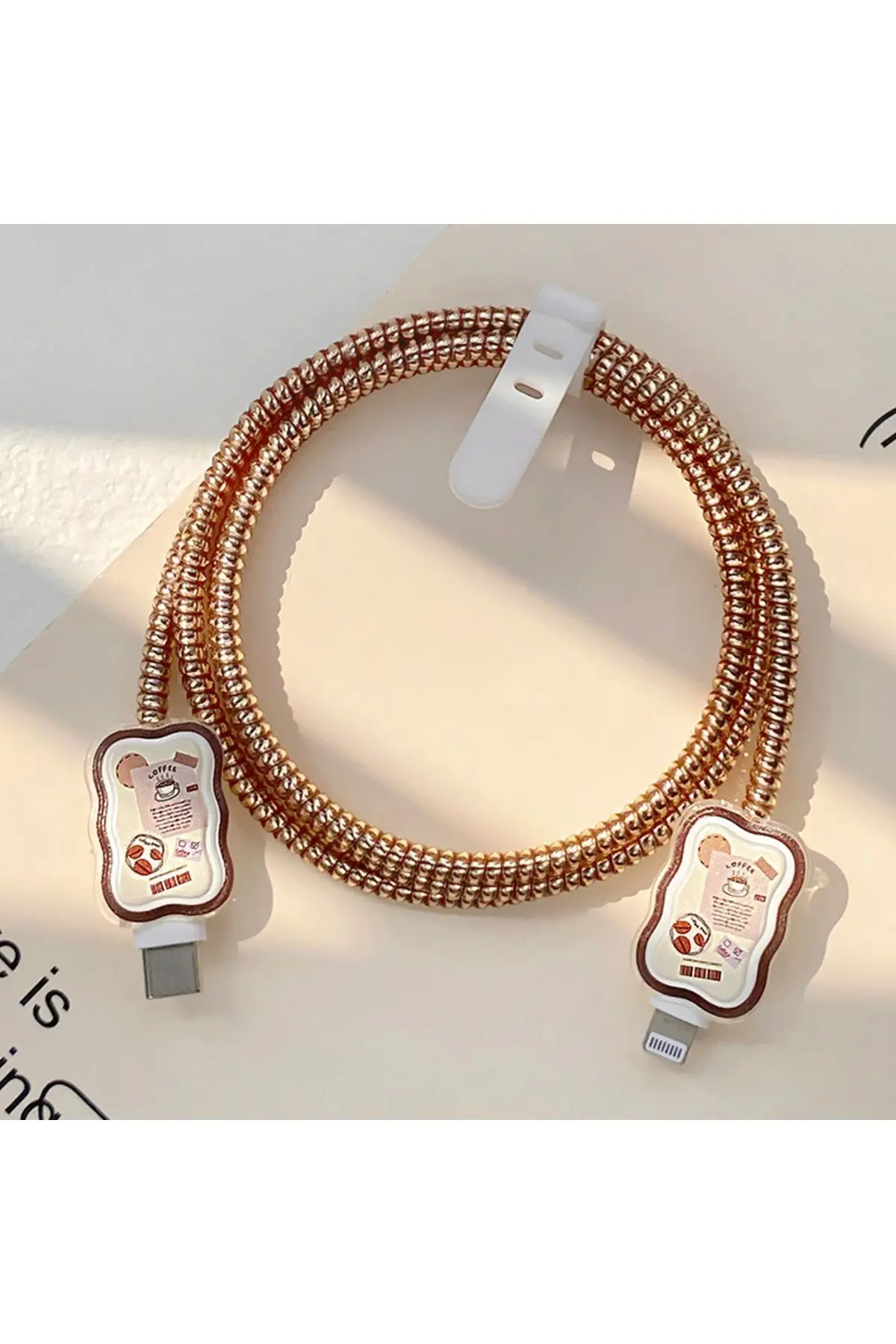 Iphone 18-20w Uyumlu Şarj Kablosu Başlığı Adaptörü Koruma Kablo Koruyucu Kılıfı 5'li Set