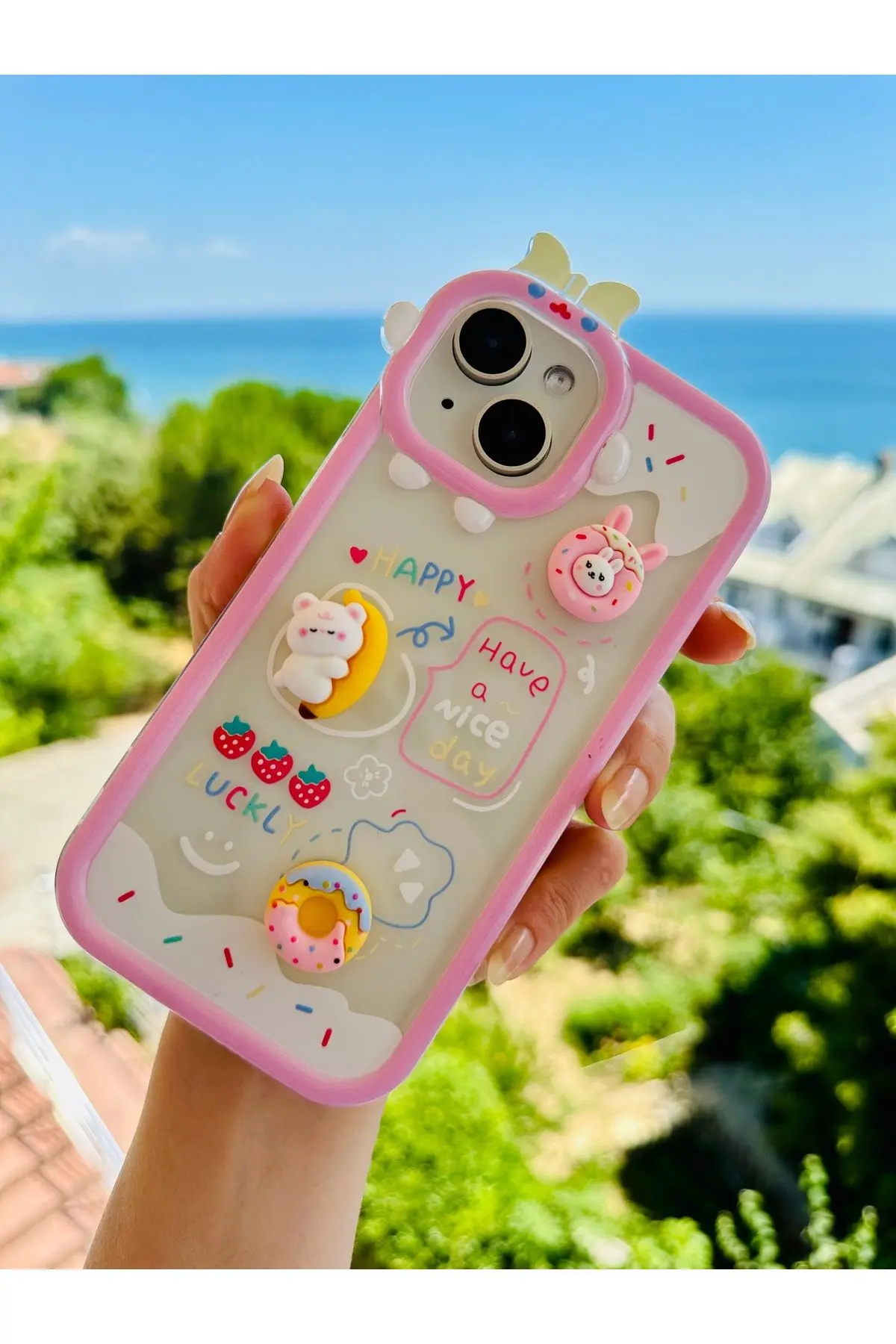 Iphone 13 - 14 ve 15 Uyumlu 3d Oyuncak Tasarımlı Esnek Silikon Kılıf