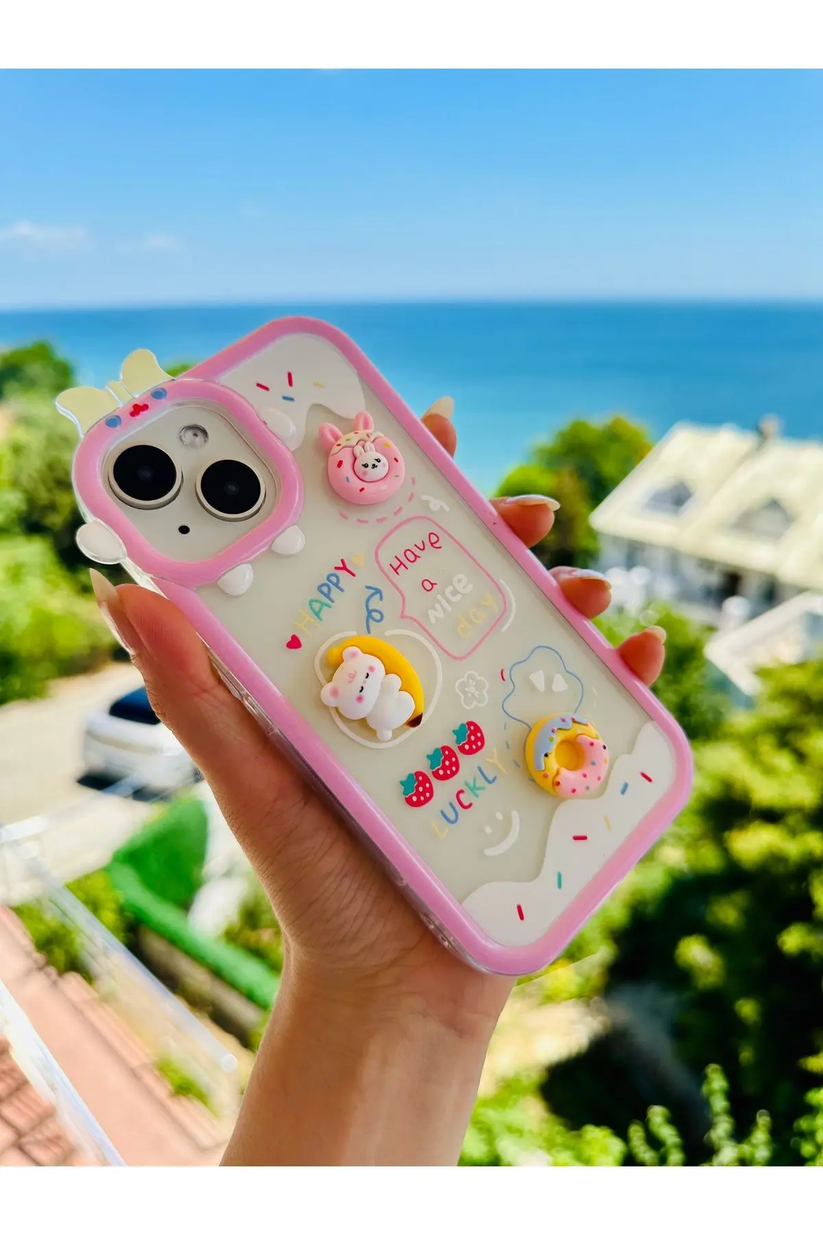Iphone 13 - 14 ve 15 Uyumlu 3d Oyuncak Tasarımlı Esnek Silikon Kılıf