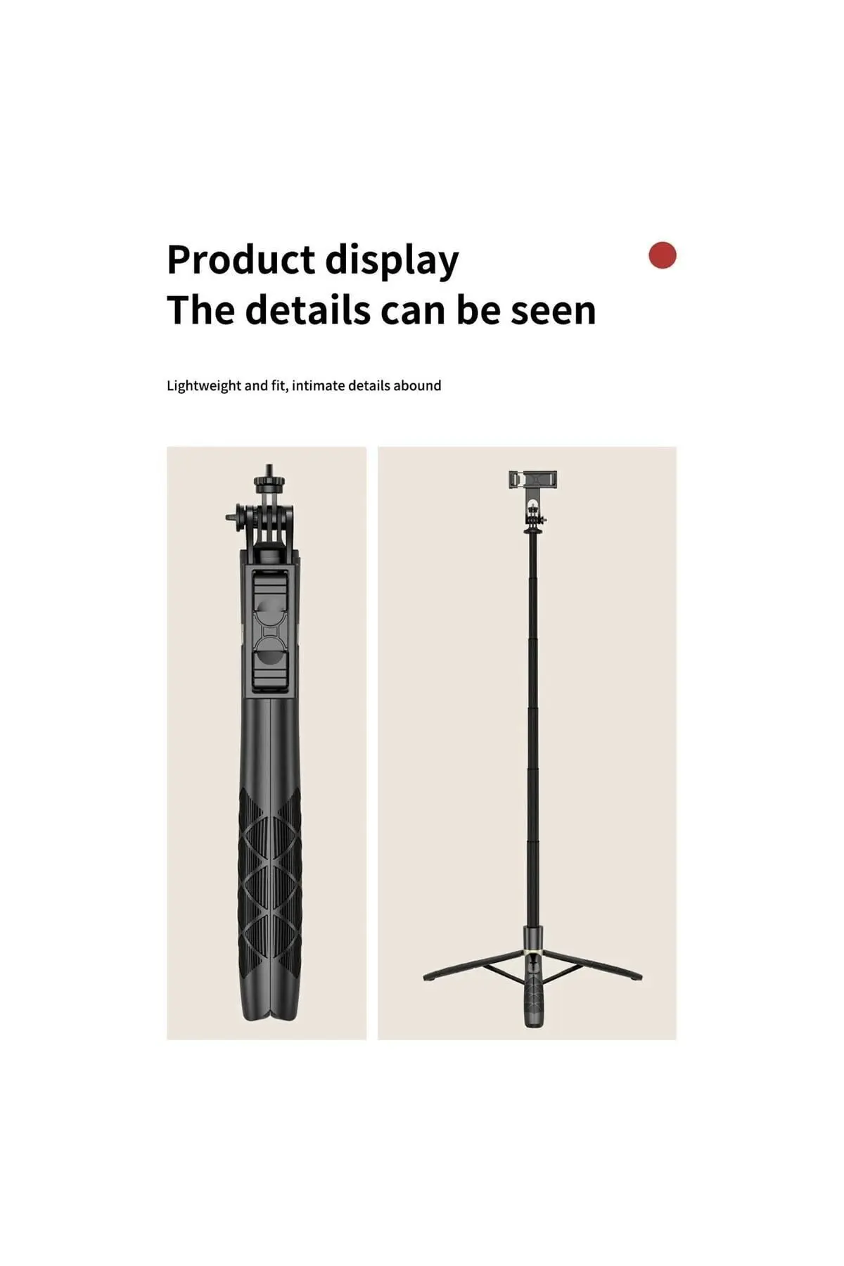 Uzaktan Kumandalı 156 Cm Alüminyum Tripod Ve Selfie Çubuğu Telefon, Kamera, Işık Ve Gopro Uyumlu