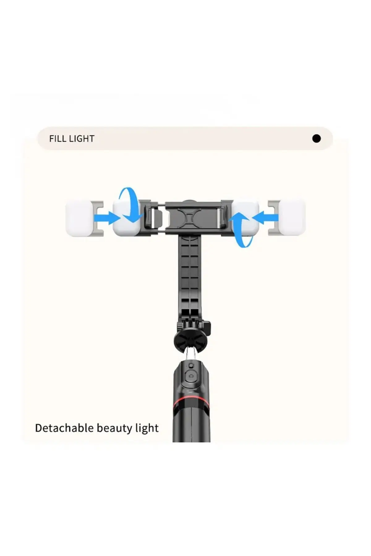 Çift Işıklı 3 Renkli Uzaktan Kumandalı 116 Cm Tripod, Özçekim Ve Selfie Çubuğu