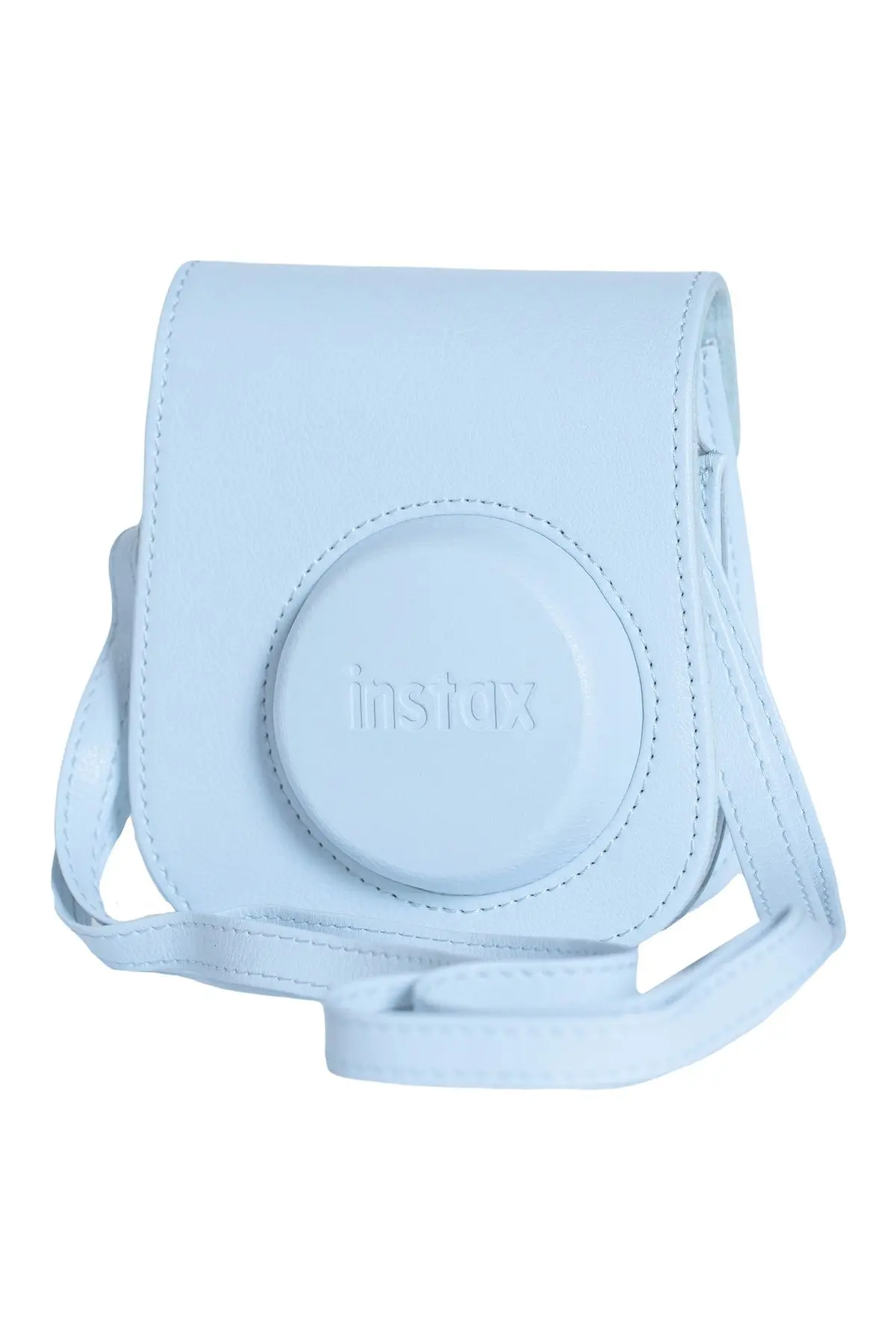 Instax mini 12 Mavi Fotoğraf Makinesi-10'lu Film-Mini Albüm ve Deri Kılıf Seti