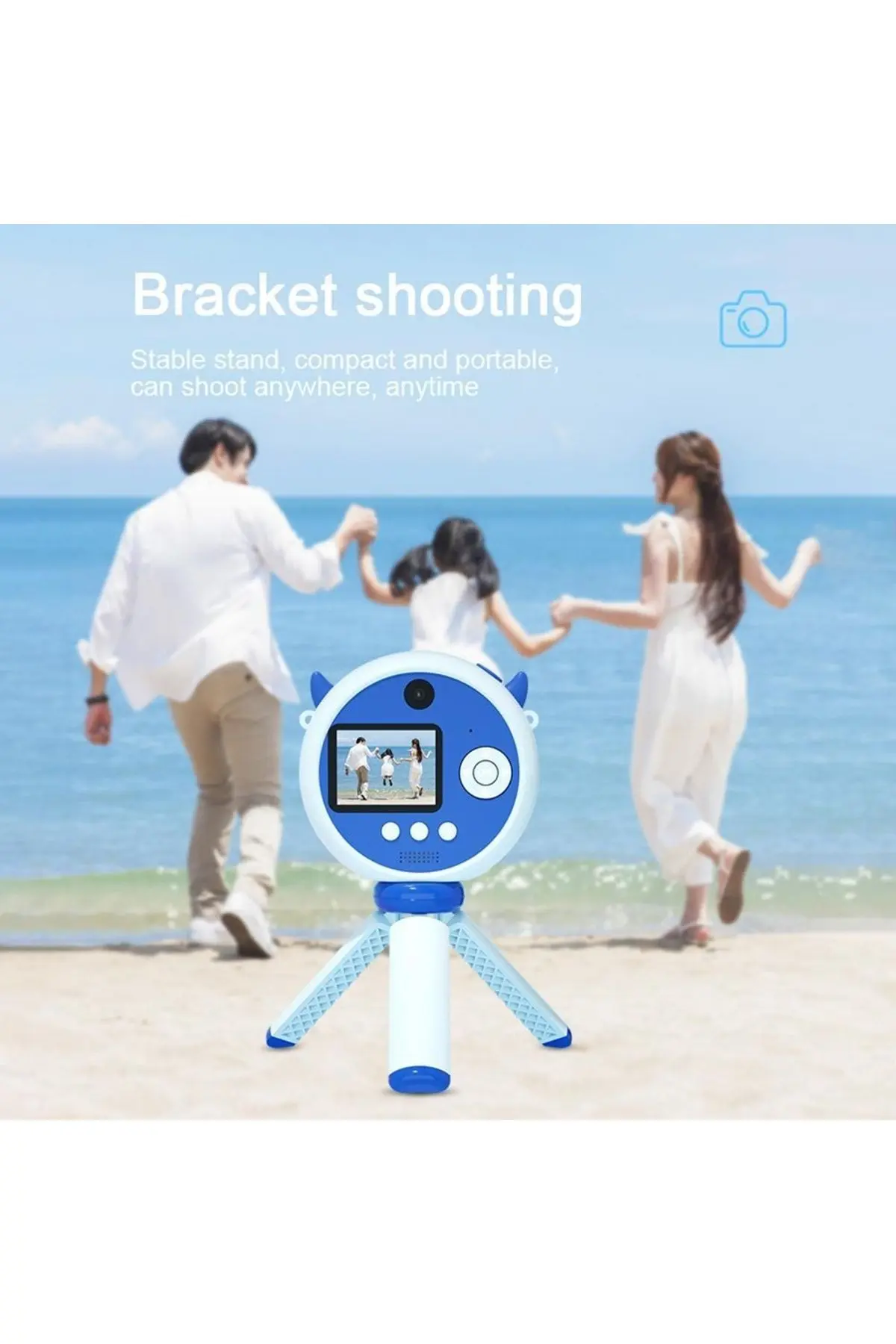 S8 Taşınabilir 1080p Dijital Video Kayıt Fotoğraf Çocuk Kamerası 2.0 Inç Ips Ekran Sarı