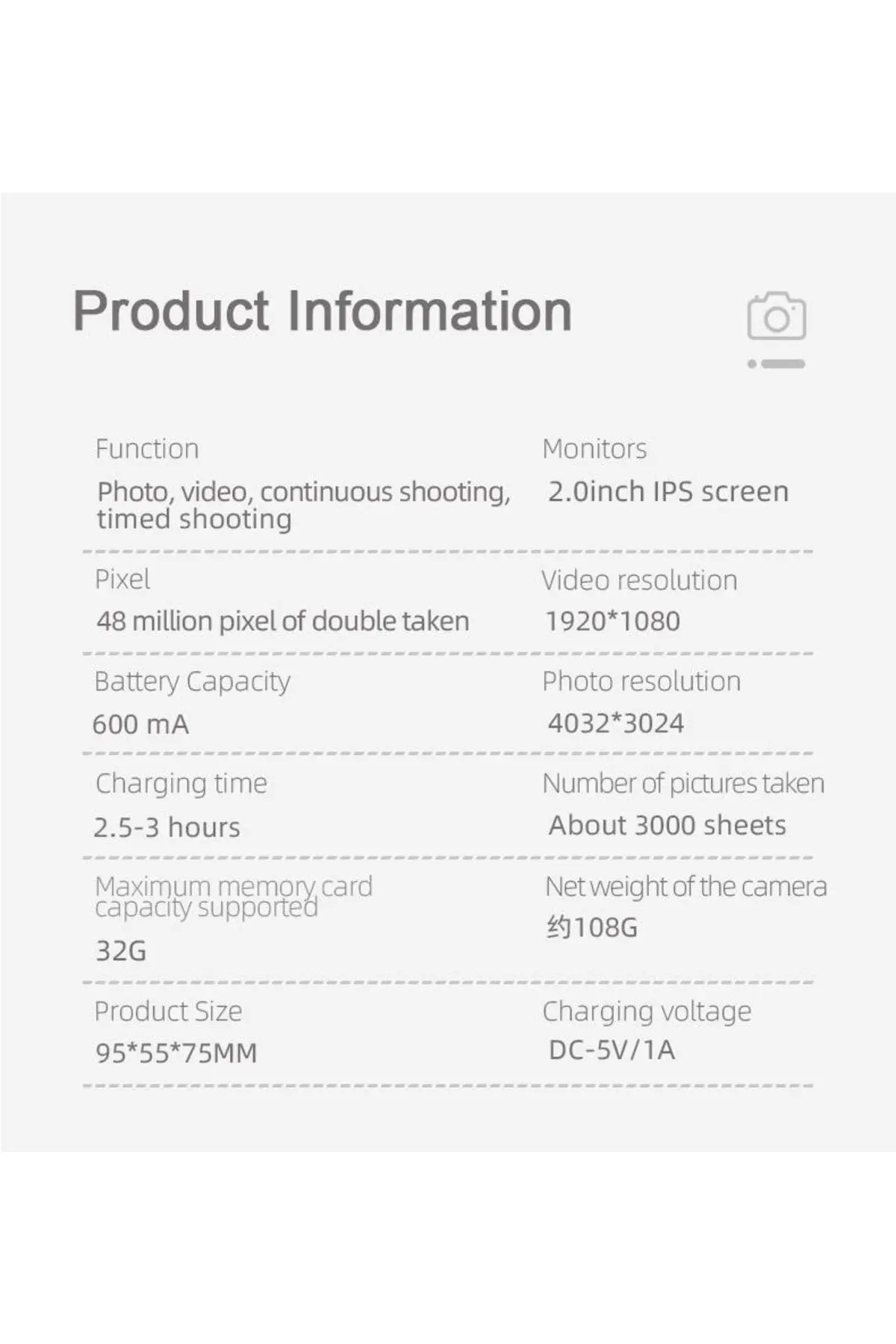 S8 Taşınabilir 1080p Dijital Video Kayıt Fotoğraf Çocuk Kamerası 2.0 Inç Ips Ekran Pembe