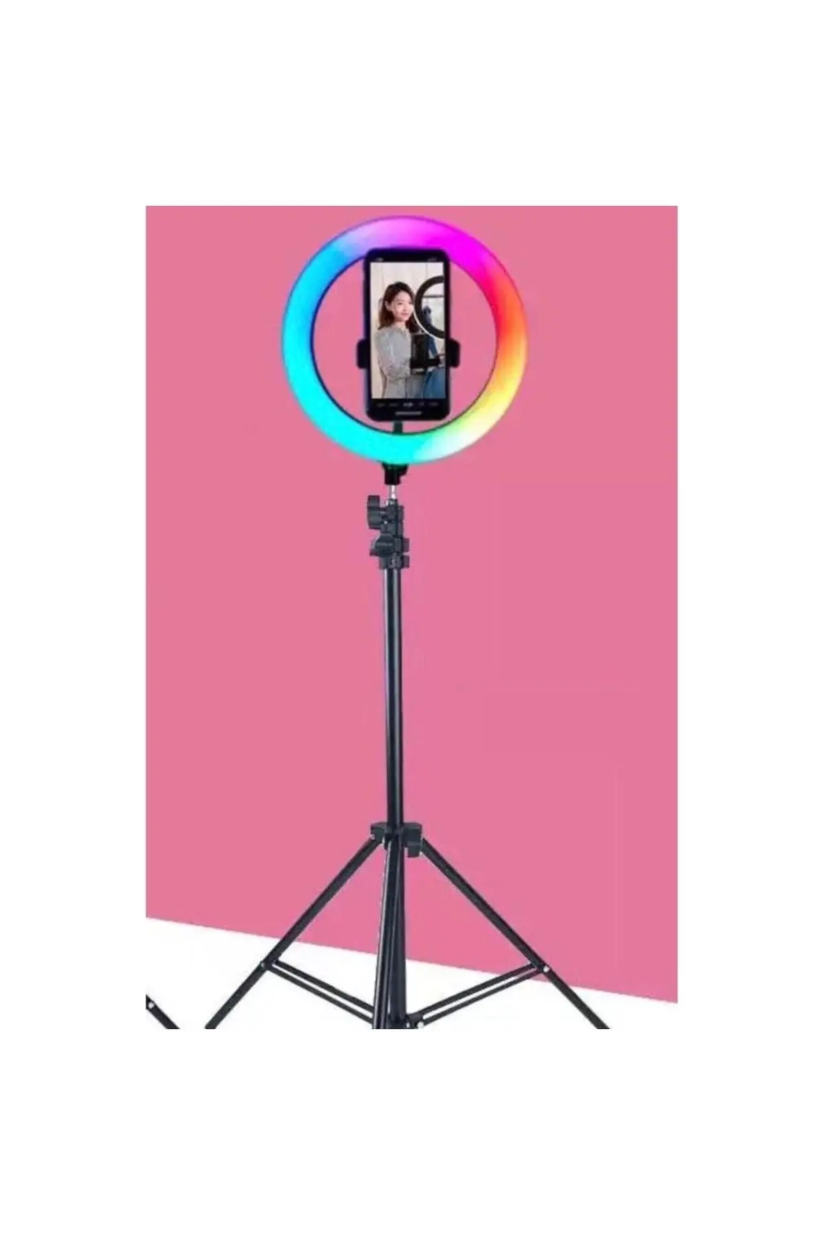 Rgb Renkli 10 inç Led Işık- 210 cm Tripod