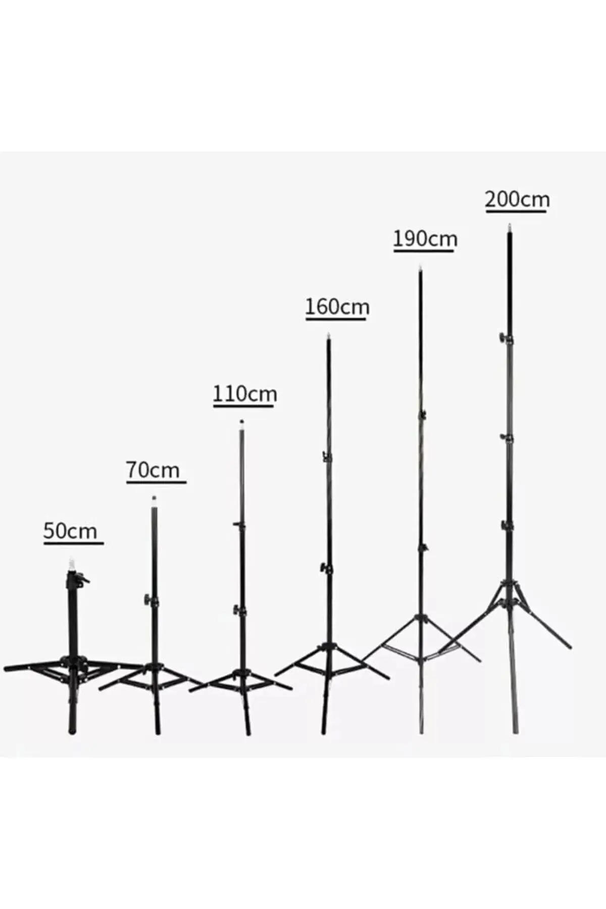 210 cm Tekerlekli Tripod Kamera Ayağı Canlı Yayın, Tiktok Fotoğraf Makinesi ve Telefon Tripod Ayağı