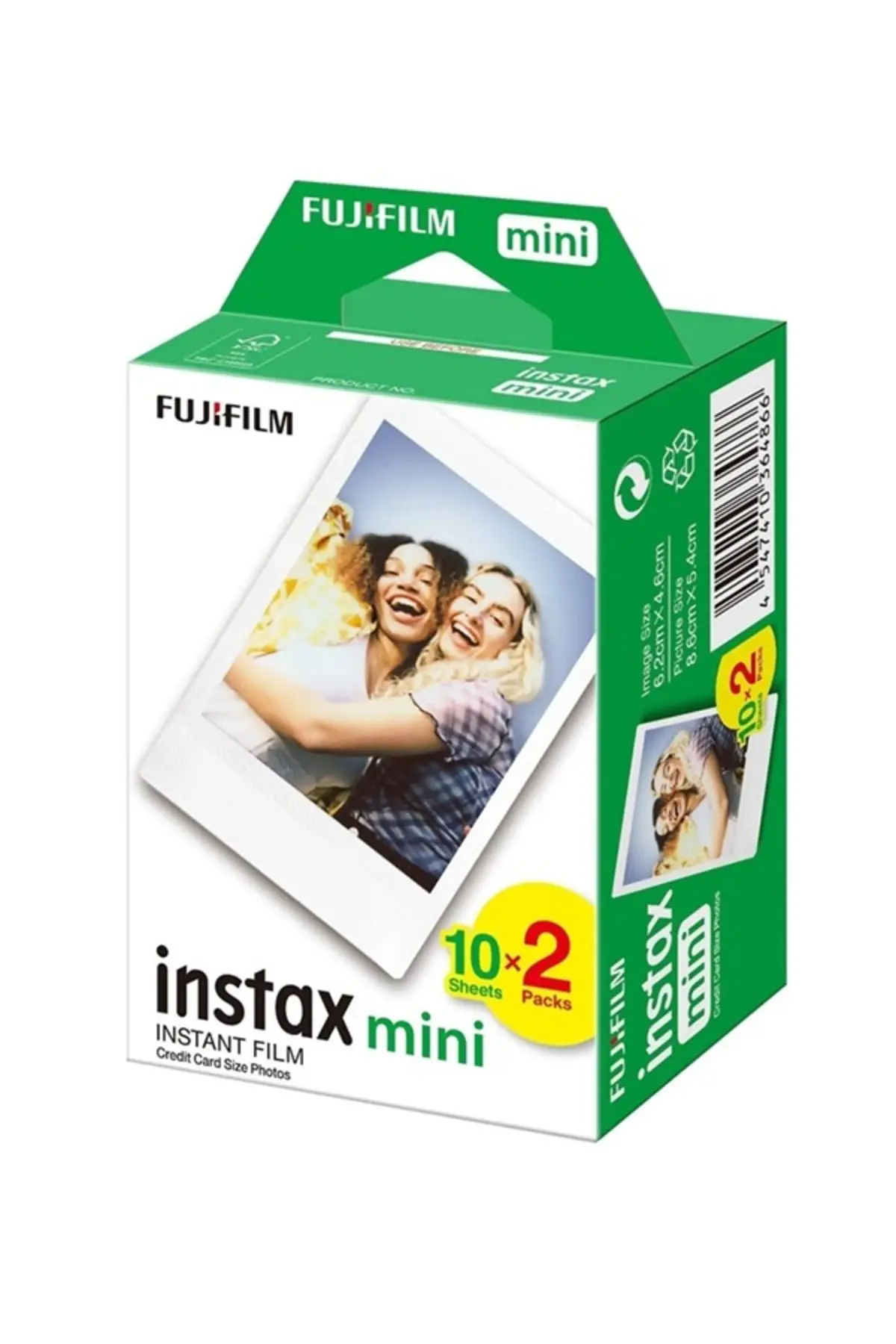 Instax Mini 12 Makine Uyumlu 20'li Film ve Açık Yeşil Fotoğraf Çerçevesi
