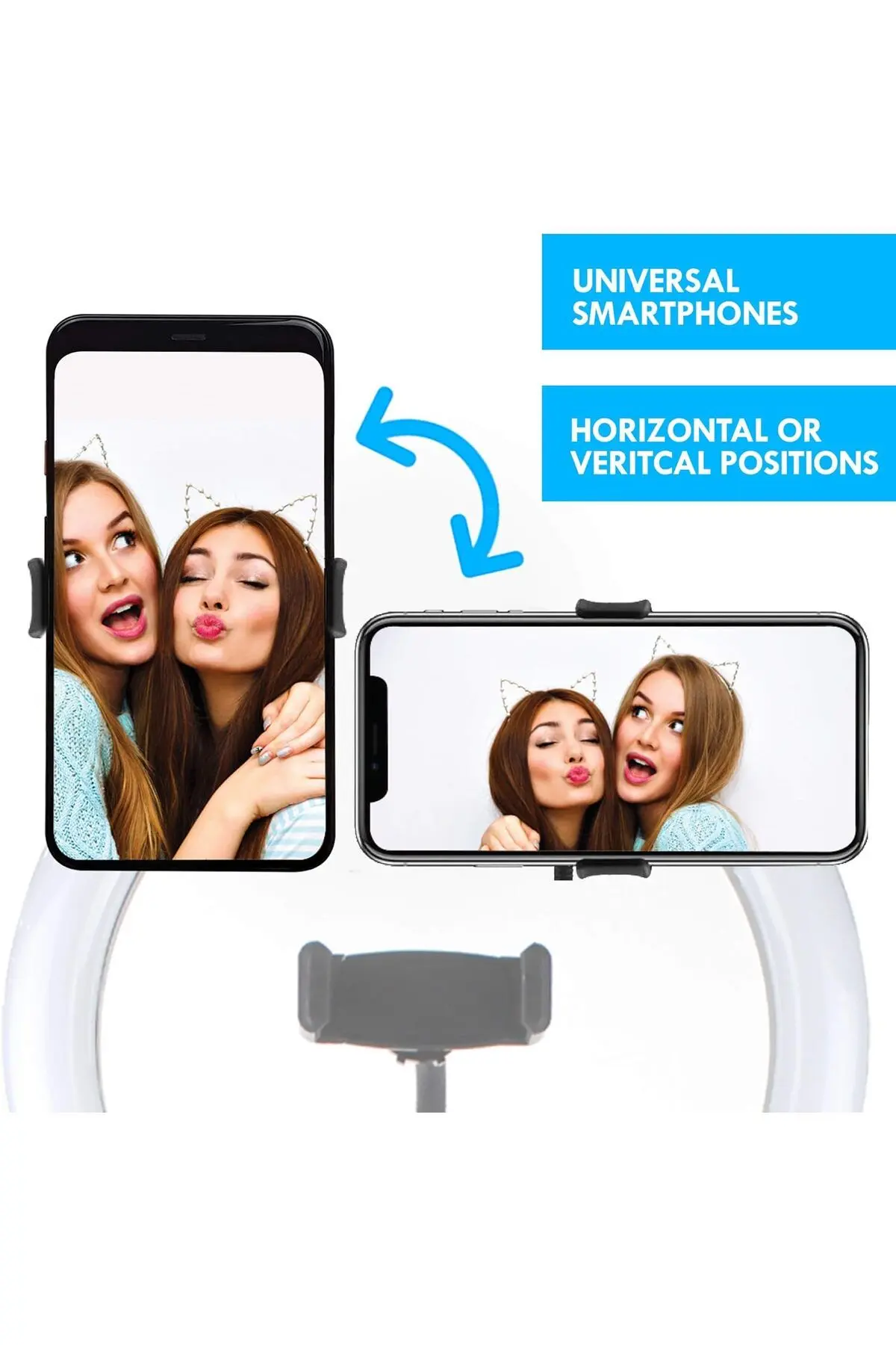 Tripodlu Youtuber Selfie Led Işıklı Masaüstü 10inç Tripod (26 CM) Kuaför Makyaj Işığı Tiktok Işığı