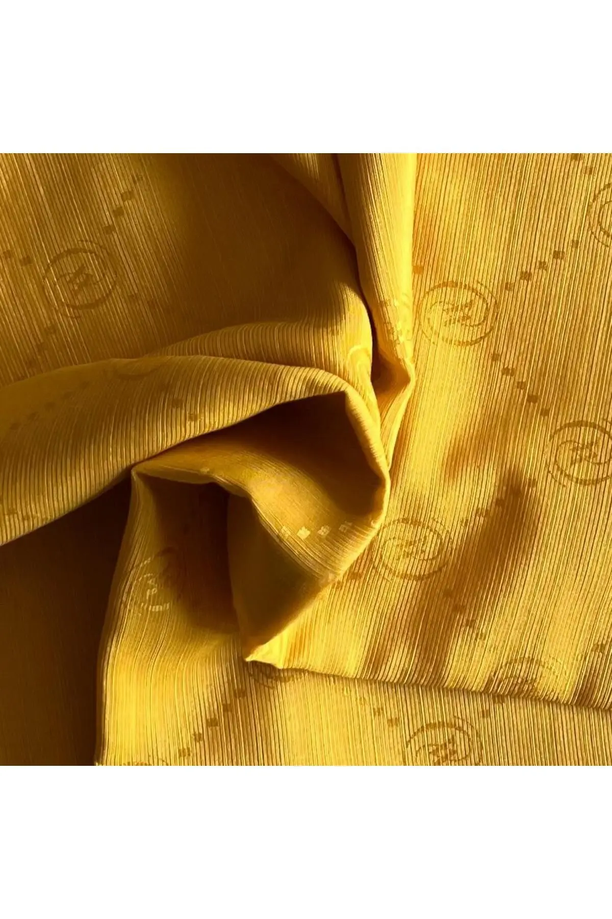 Monogram Pamuk Ipek Şal 30011260-koyu Sarı