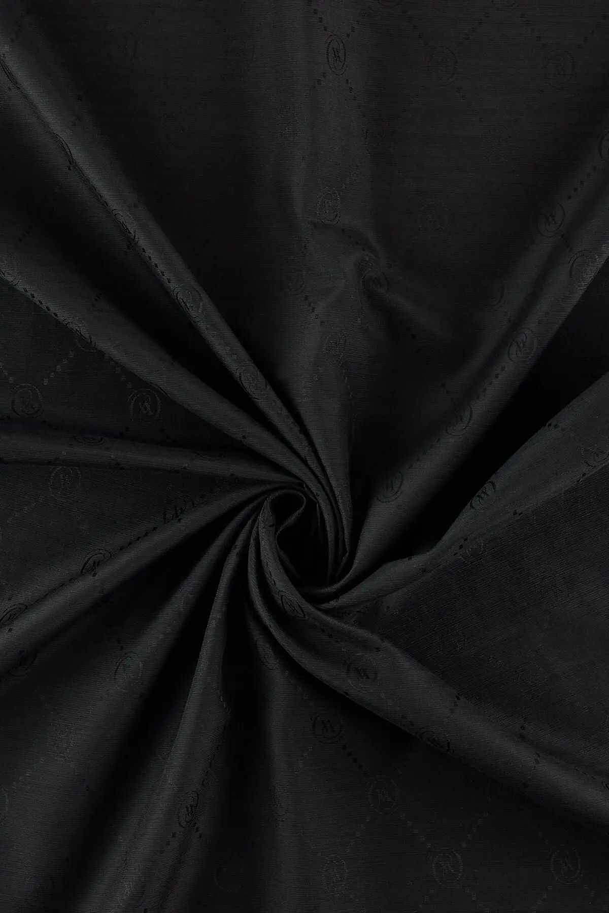 Pamuk Ipek Şal - Monogram - Siyah