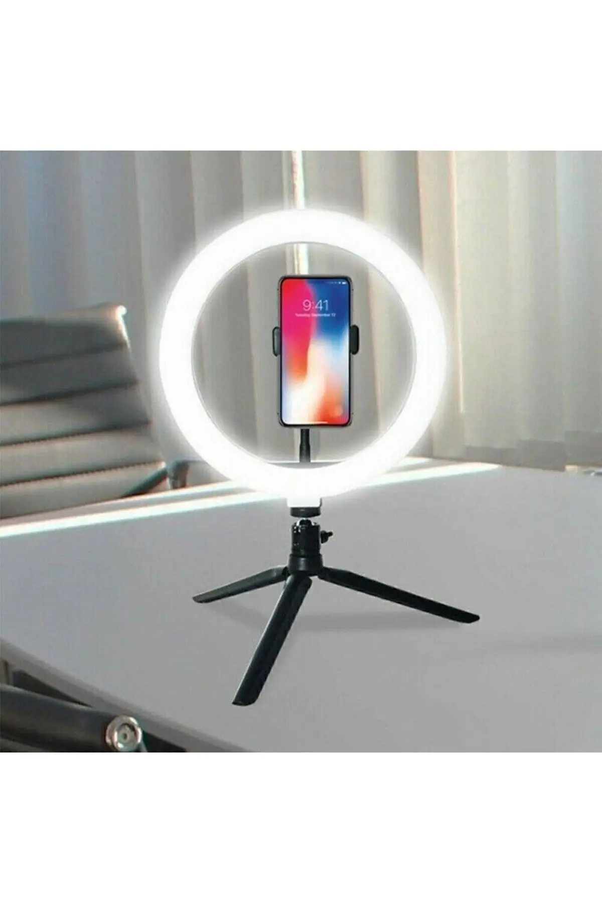 8inç 20cm Youtube Instagram Tiktok Selfie Stüdyo Video Fotoğraf Ring Light Tripod Led Halka Işık