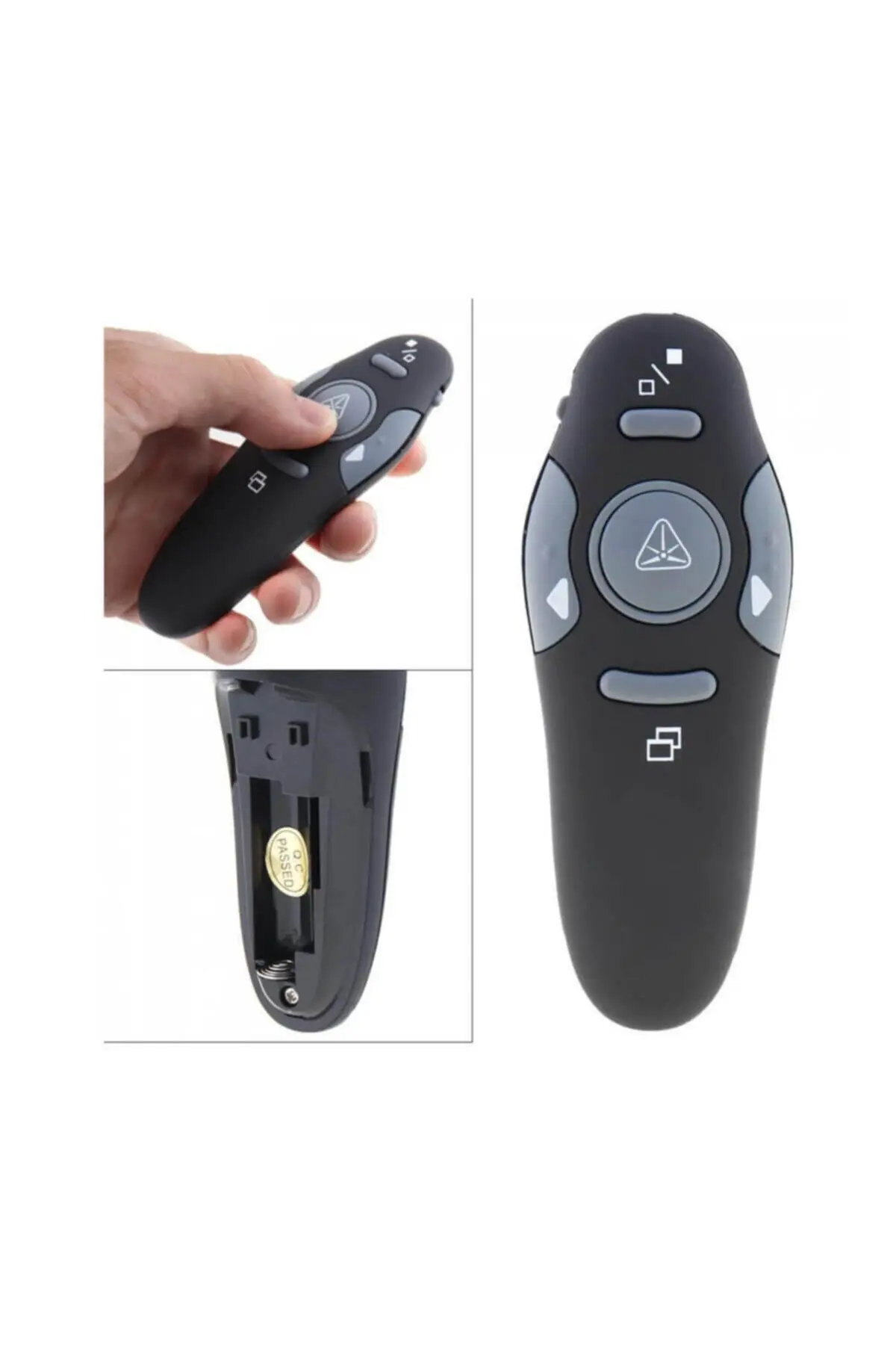 Lazer Sunum Kumandası Kablosuz Sunum Kalemi Powerpoint Slayt Atlatıcı Presenter