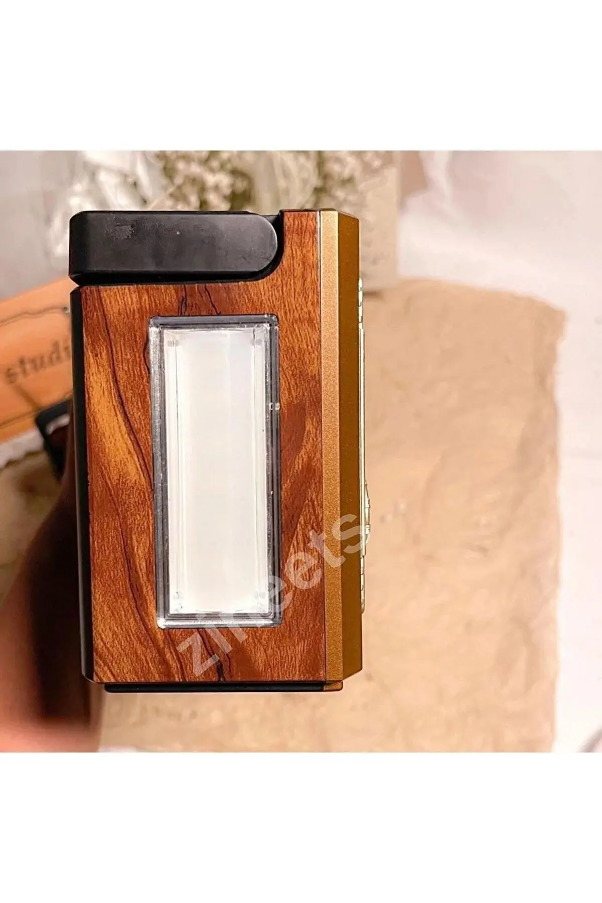Nostaljik Radyo Fm Ahşap Görünümlü Bluetooth Hoparlör Ahşap Renk Vintage Işıklı Usb Sd