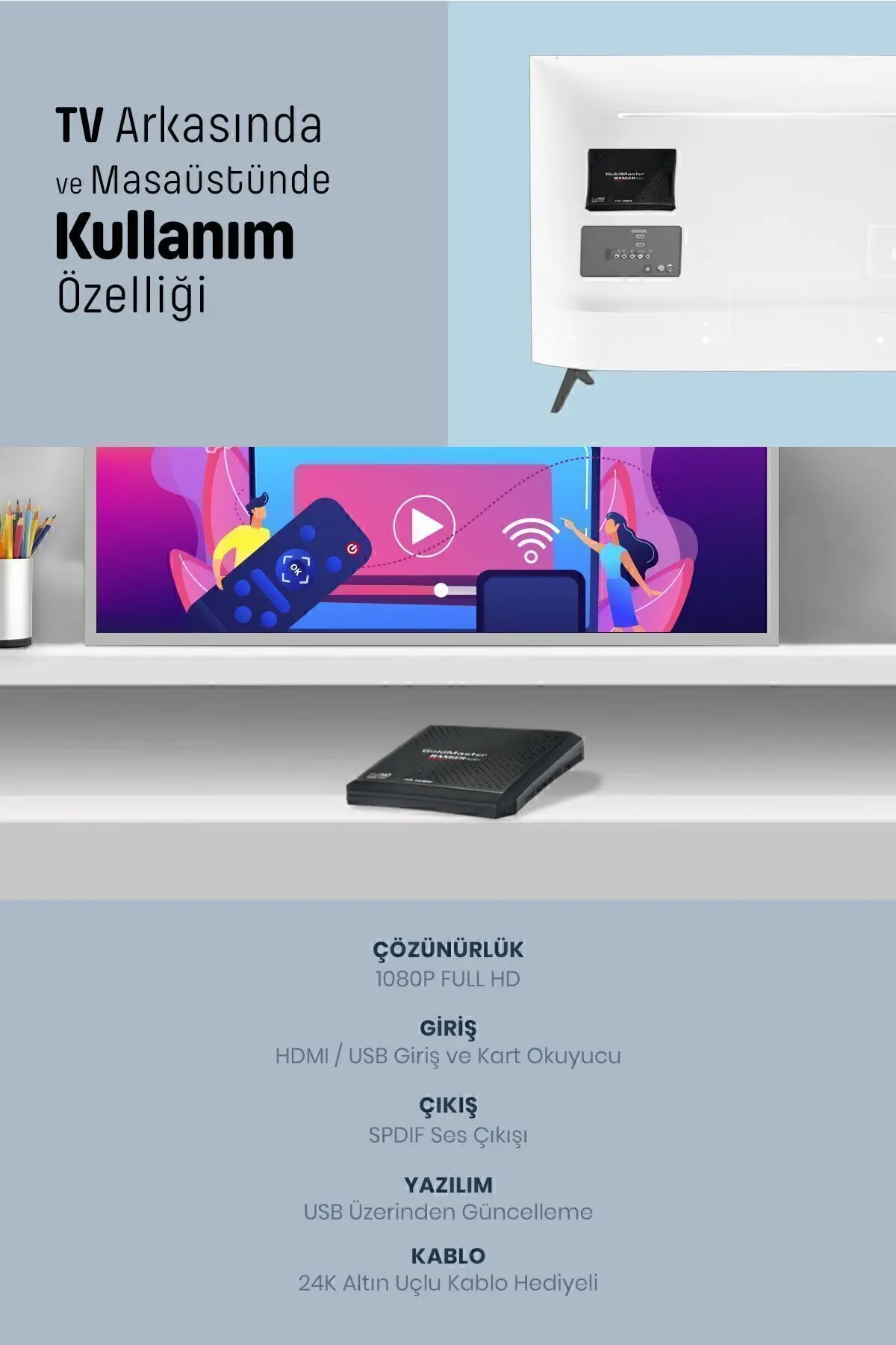 Ranger Plus Full Hd Uydu Cihazı 2 Adet Kumandalı 10 Yıl Garantili