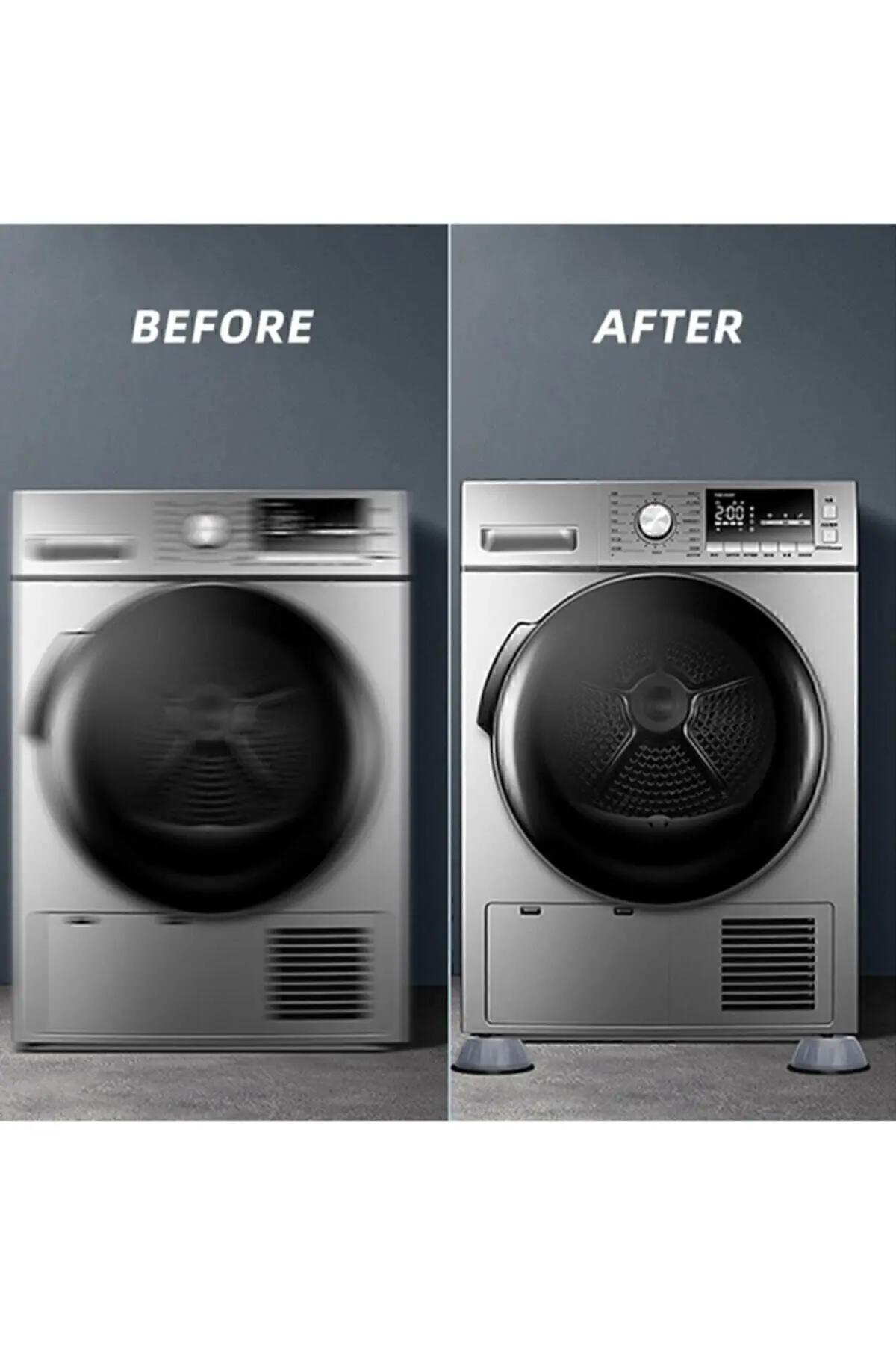 Çamaşır Makinası Titreşim Ve Gürültü Önleyici Anti Titreşim Pedi 4'lü Set