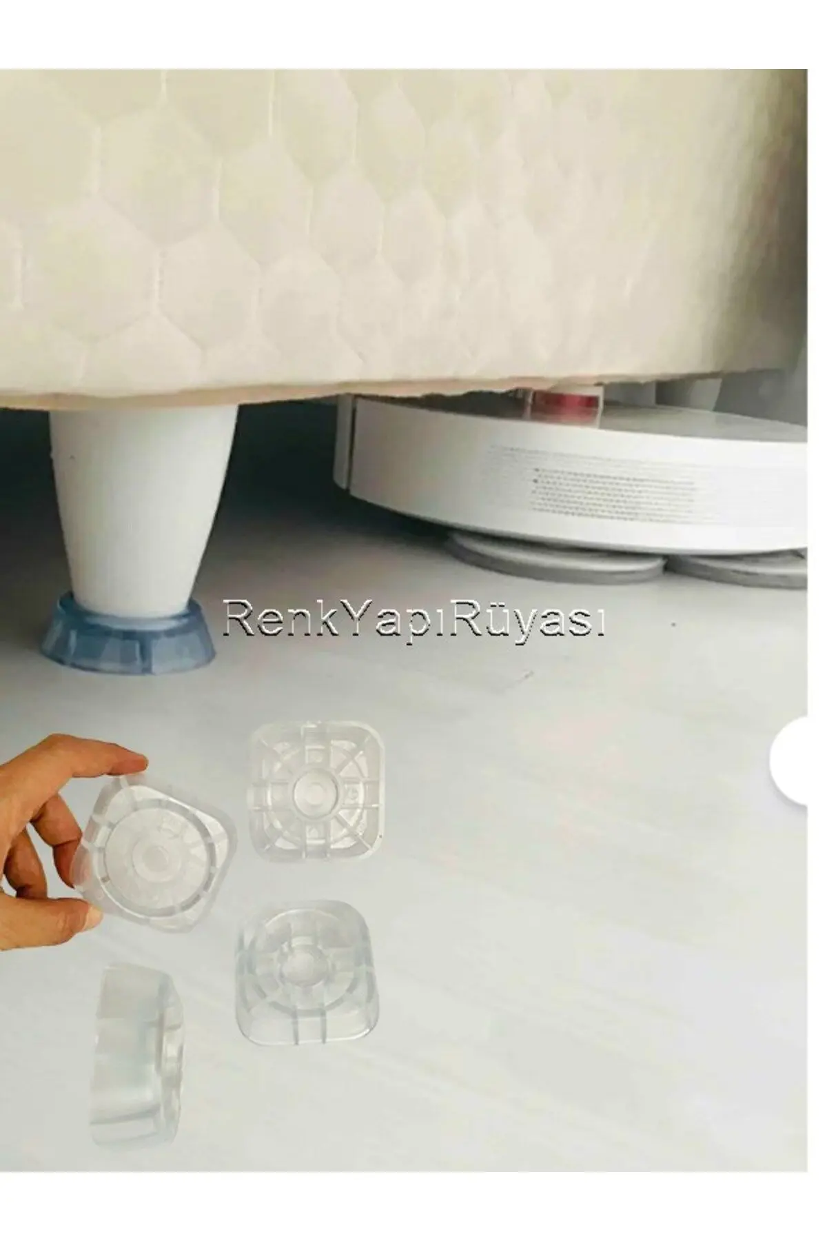 Koltuk, Yatak, Baza, Berjer ayakları için yükseltici ve koruyucu silikon papuç 4 adet
