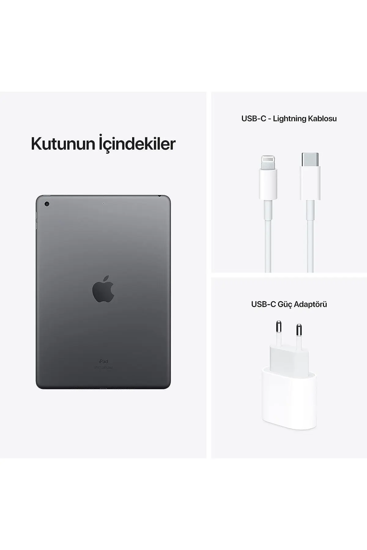 iPad 9. Nesil 256 GB 10.2" Wi-Fi Uzay Grisi Tablet (Apple Türkiye Garantili)