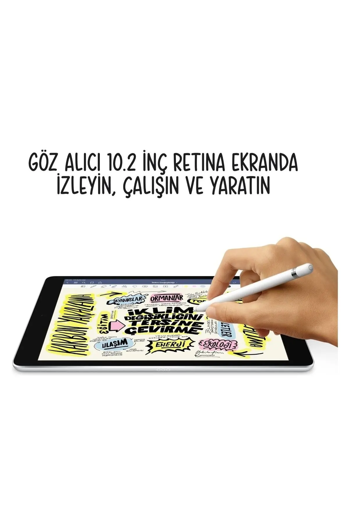 iPad 9. Nesil 64 GB 10.2" Wi-Fi+Cellular Uzay Grisi Tablet (Apple Türkiye Garantili)