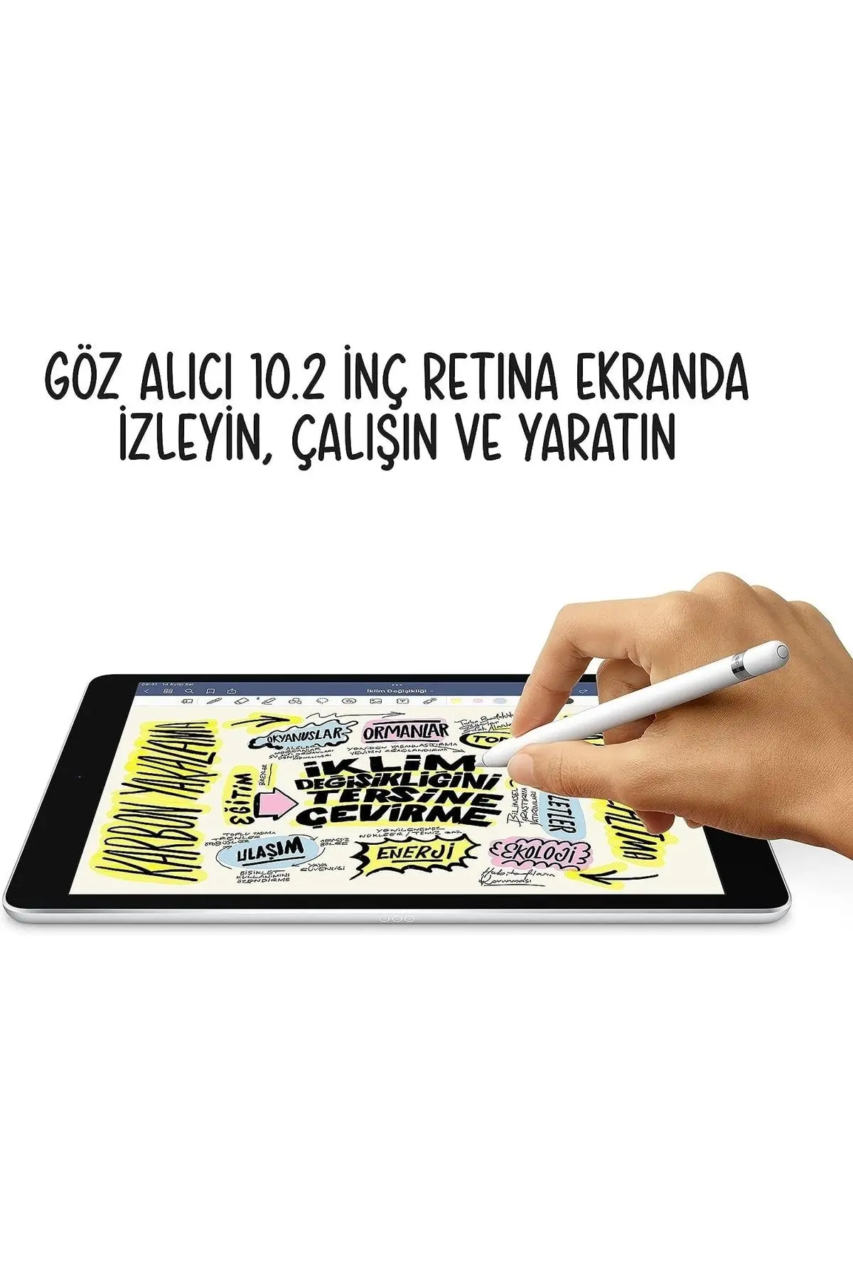 iPad 9. Nesil 256 GB 10.2" Wi-Fi Uzay Grisi Tablet (Apple Türkiye Garantili)