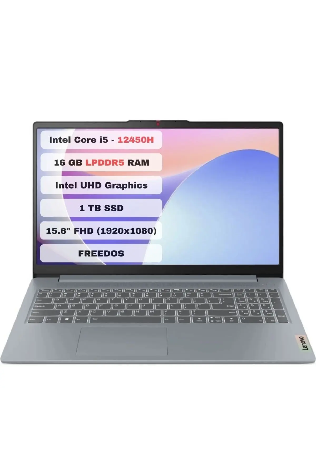 LENOVO Ideapad Slim 3 15IAH8 Intel Core I5 12450H 16GB 1tb SSD Freedos 15.6" Fhd 83ER00HNTR