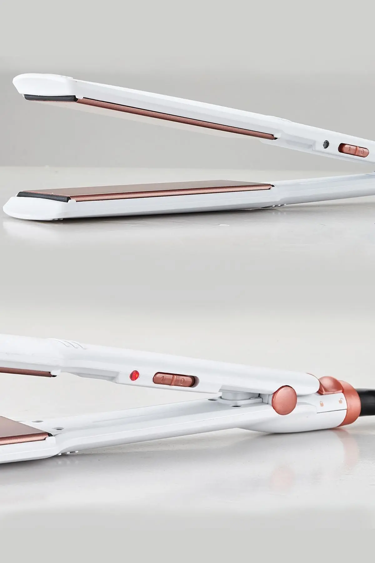 Ahs-2033 Beyaz Geniş Seramik Kaplamalı Güçlü Saç Düzleştirici (40mm*120mm)