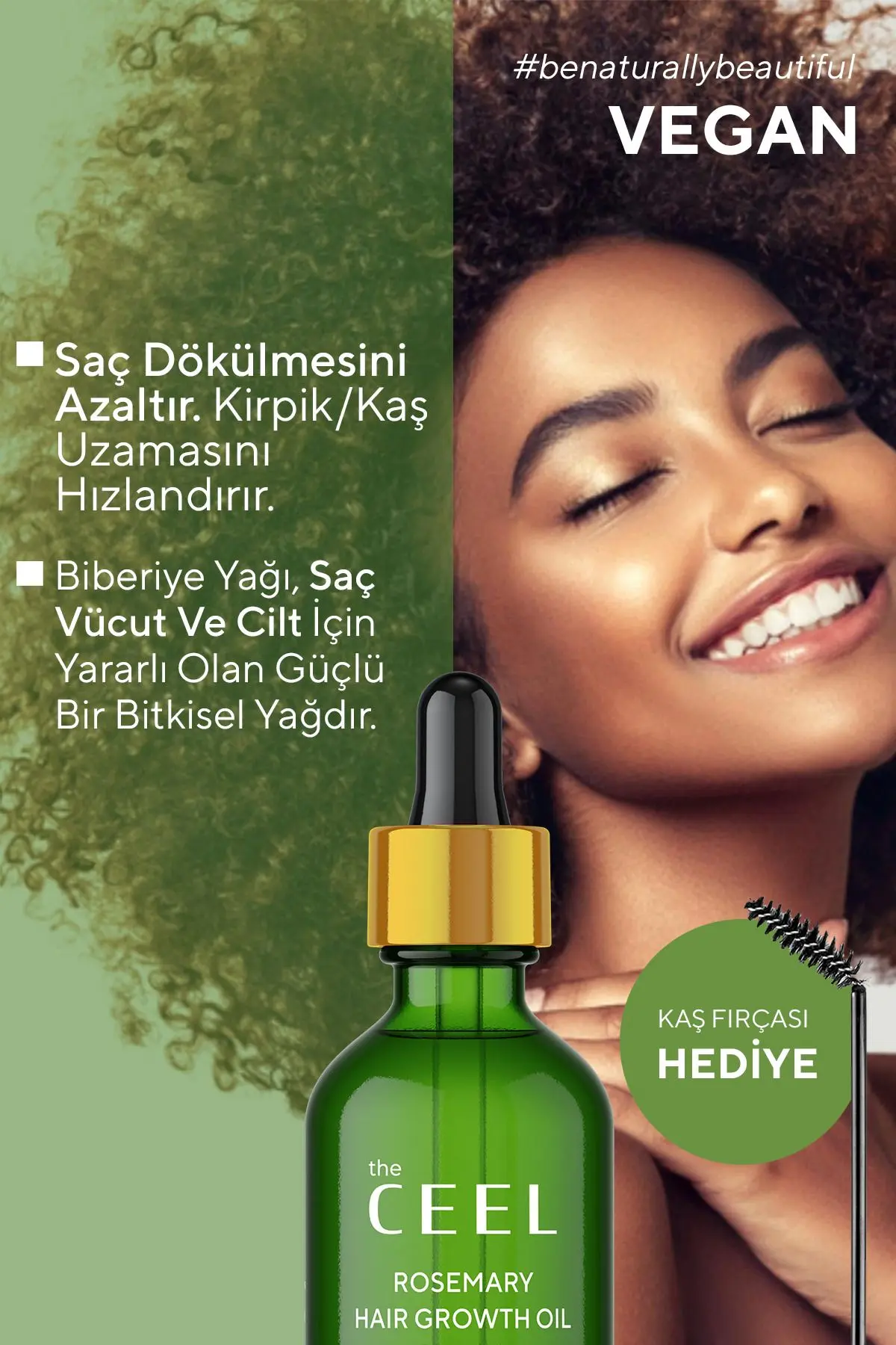 Biberiye Yağı Complexi Saç Dökülmesi ve Yıpranmış Saçlar için Hızlı Saç Uzatan Biotinli Saç Bakımı