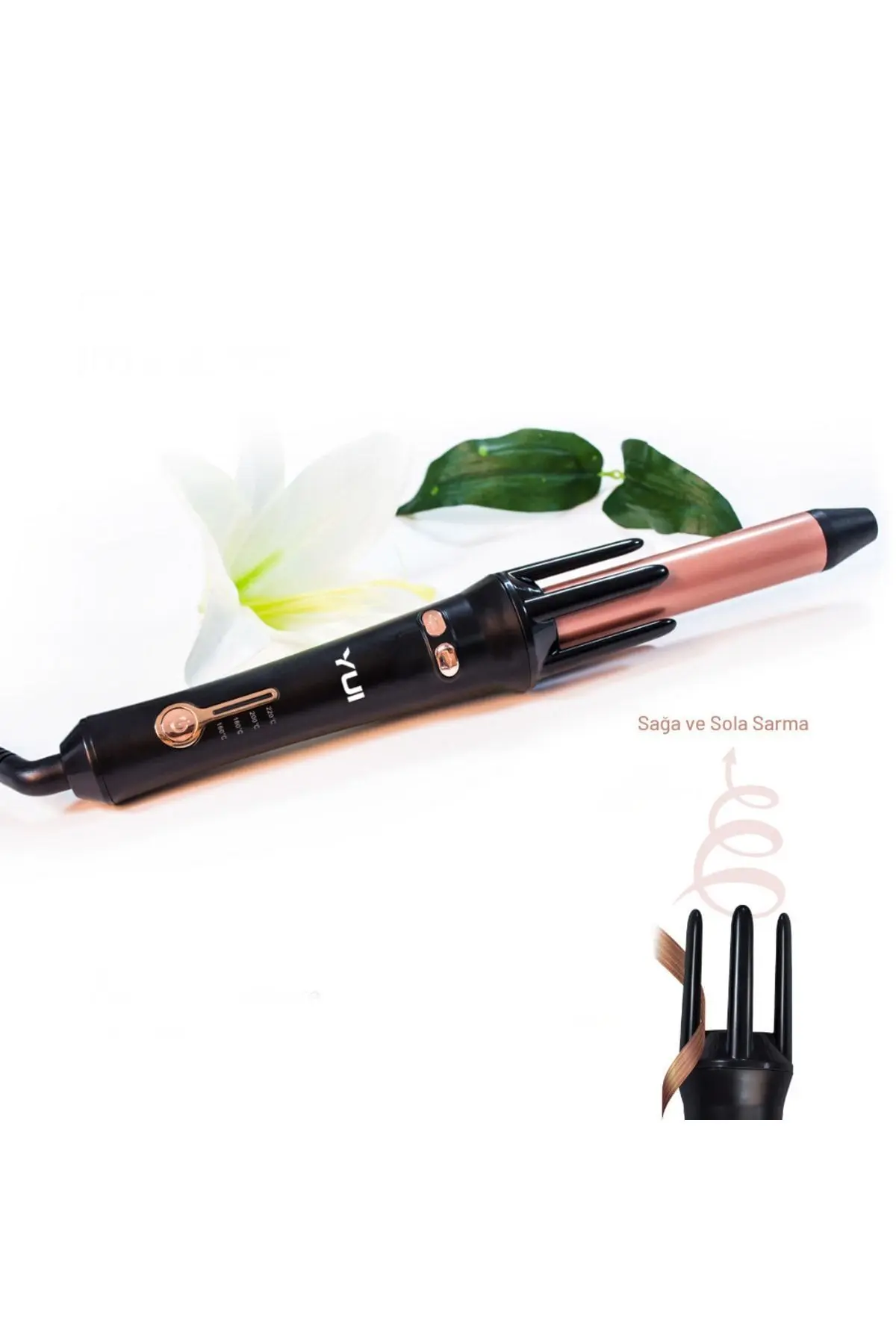 Kb302 360 Derece Otomatik Dönen 25 Mm Kalın Saç Maşası- Saç Şekillendirici