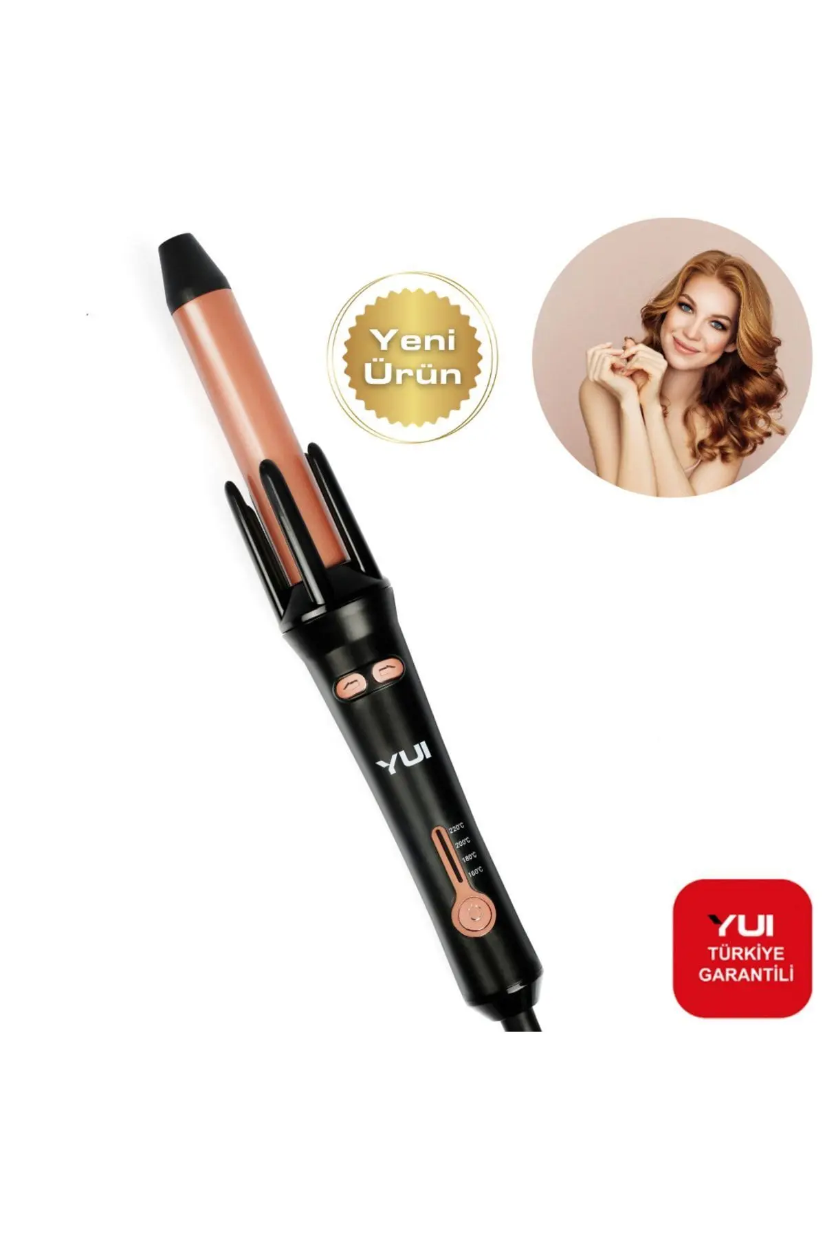 Yui Kb302 360 Derece Otomatik Dönen 25 Mm Kalın Saç Maşası- Saç Şekillendirici