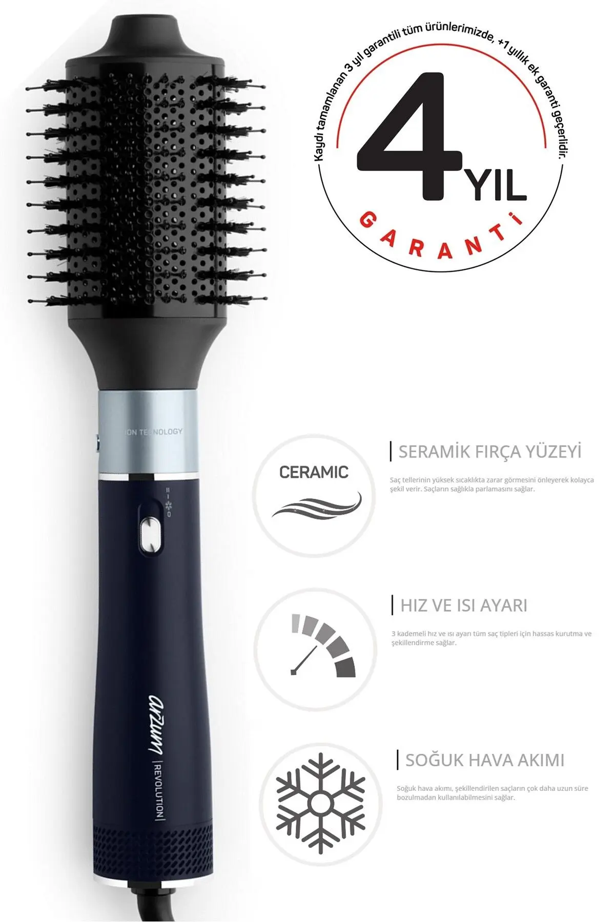 Ar5162 Revolution Hava Üflemeli Şekillendirici