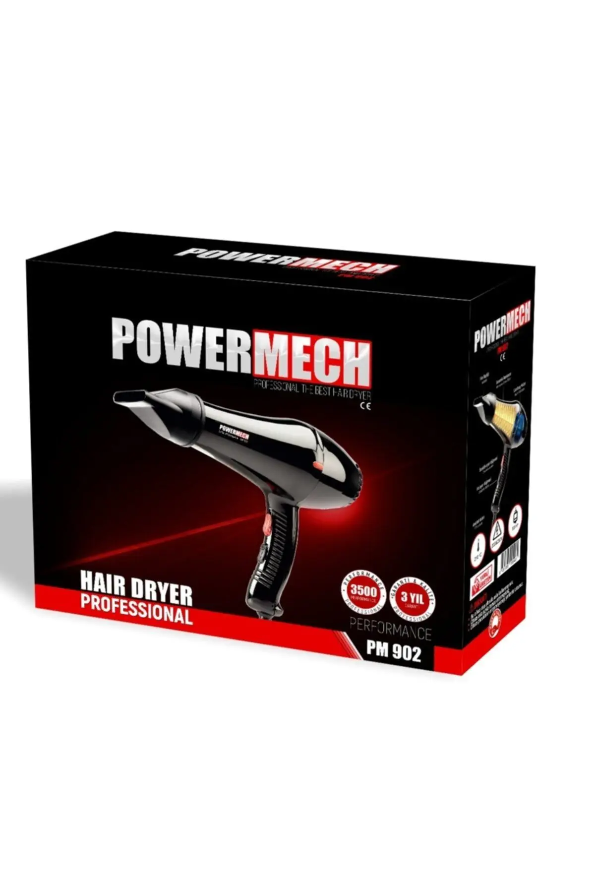 POWERMECH Pm-902 Profesyonel 2500 W Saç Kurutma Makinası