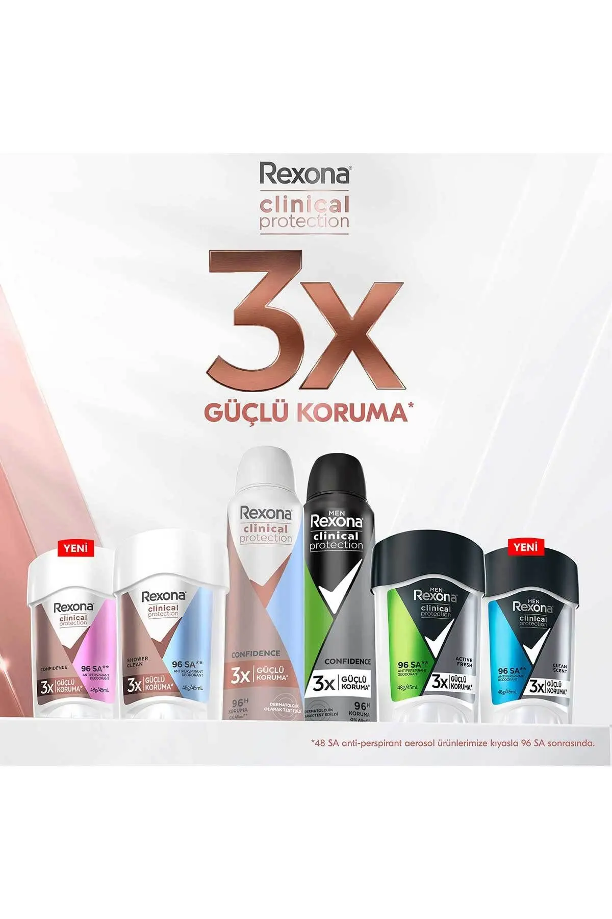 Clinical Protection Kadın Stick Deodorant Shower Clean 45 ml