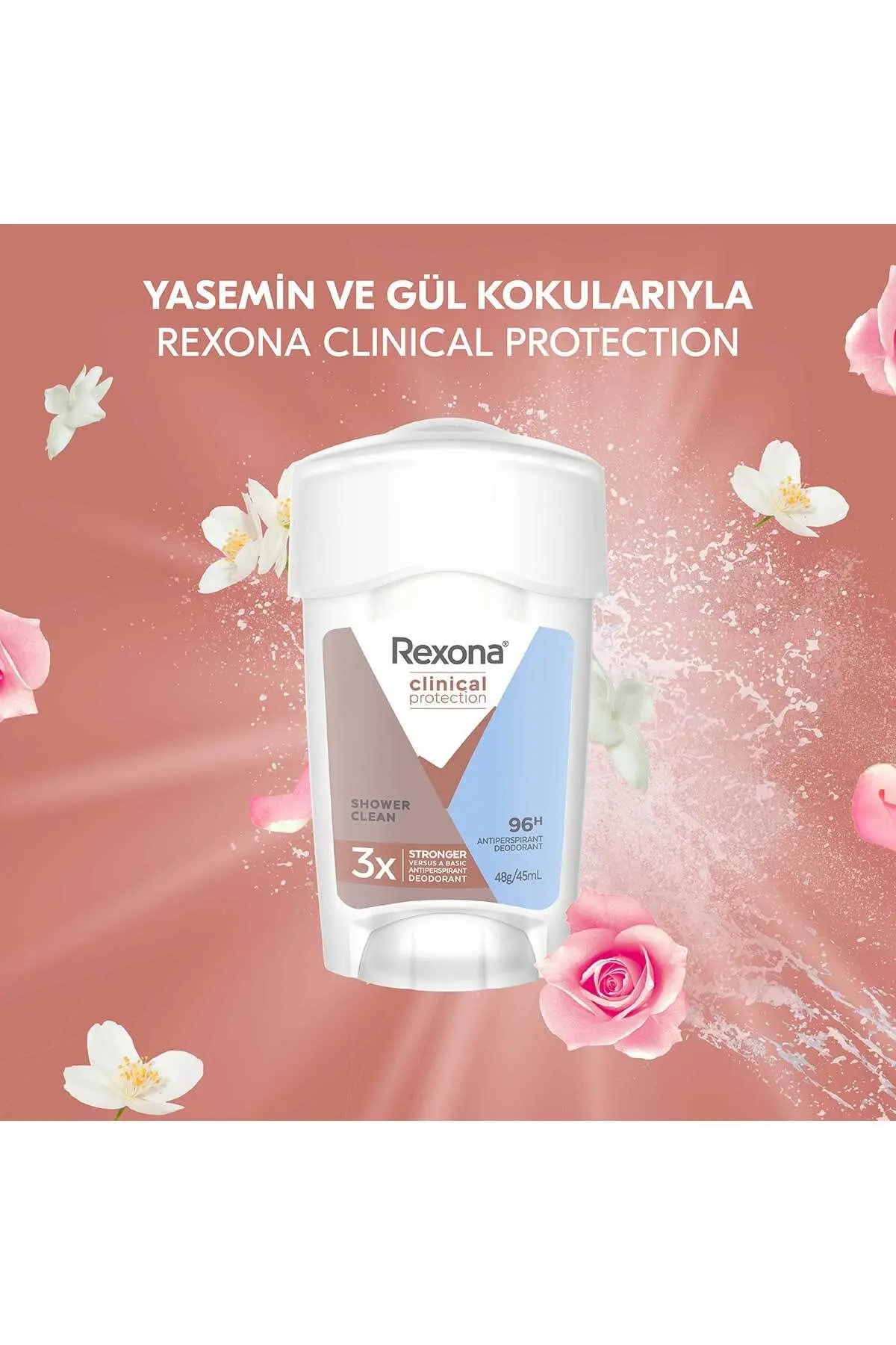 Clinical Protection Kadın Stick Deodorant Shower Clean 45 ml