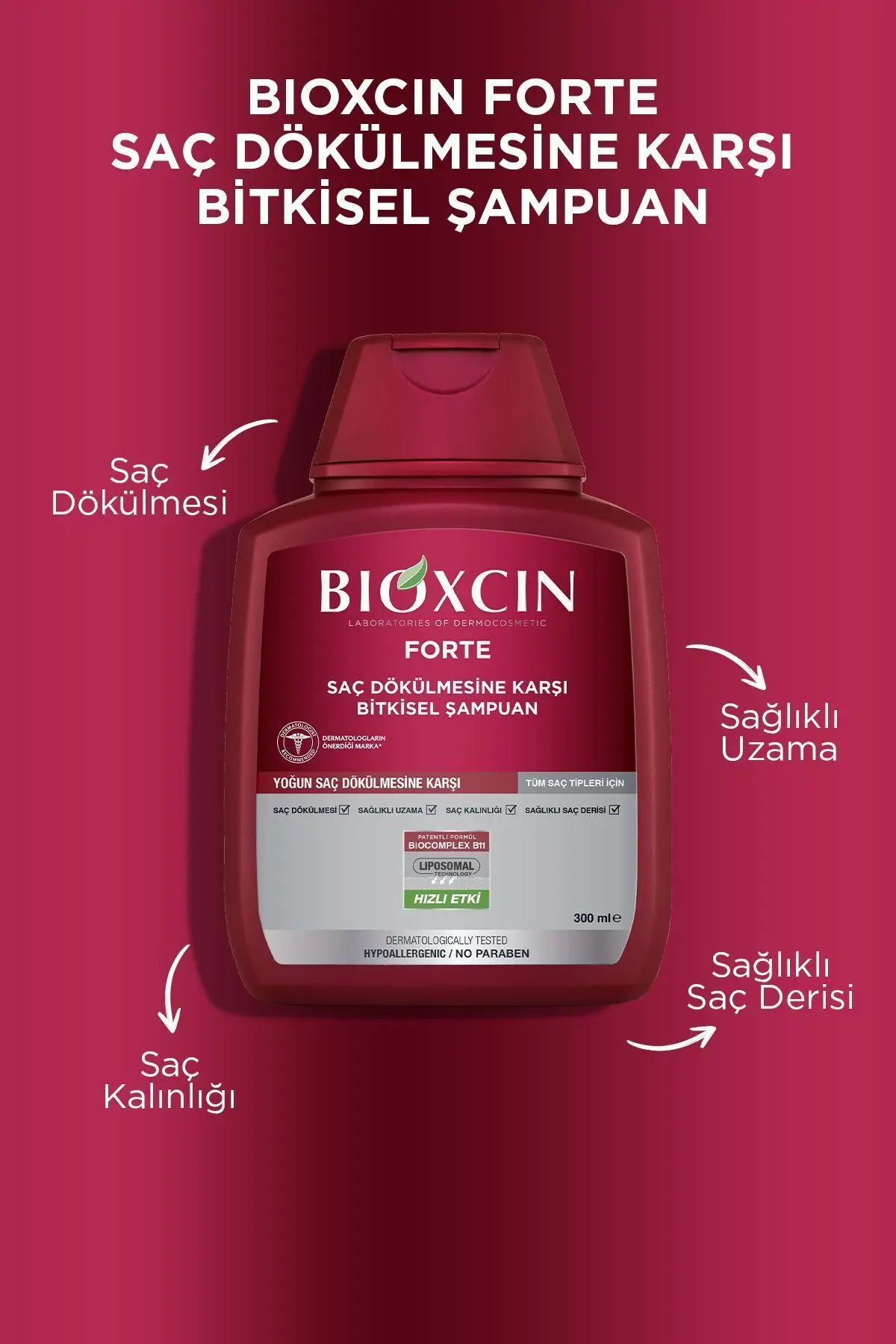 Forte 300 ml Tüm Saçlar 3lü Şampuan
