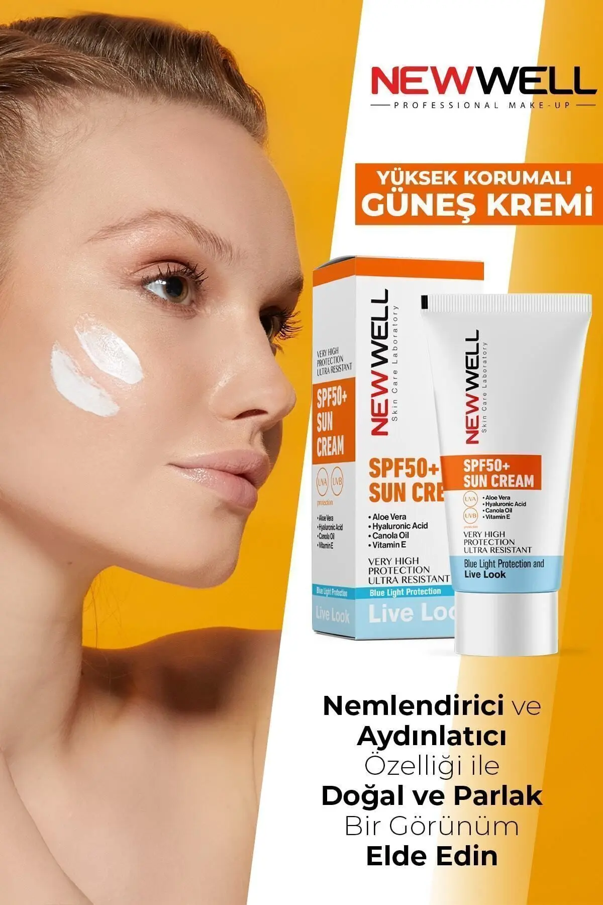 Güneş Kremi Yüksek Koruma Spf 50+ Aloe Vera